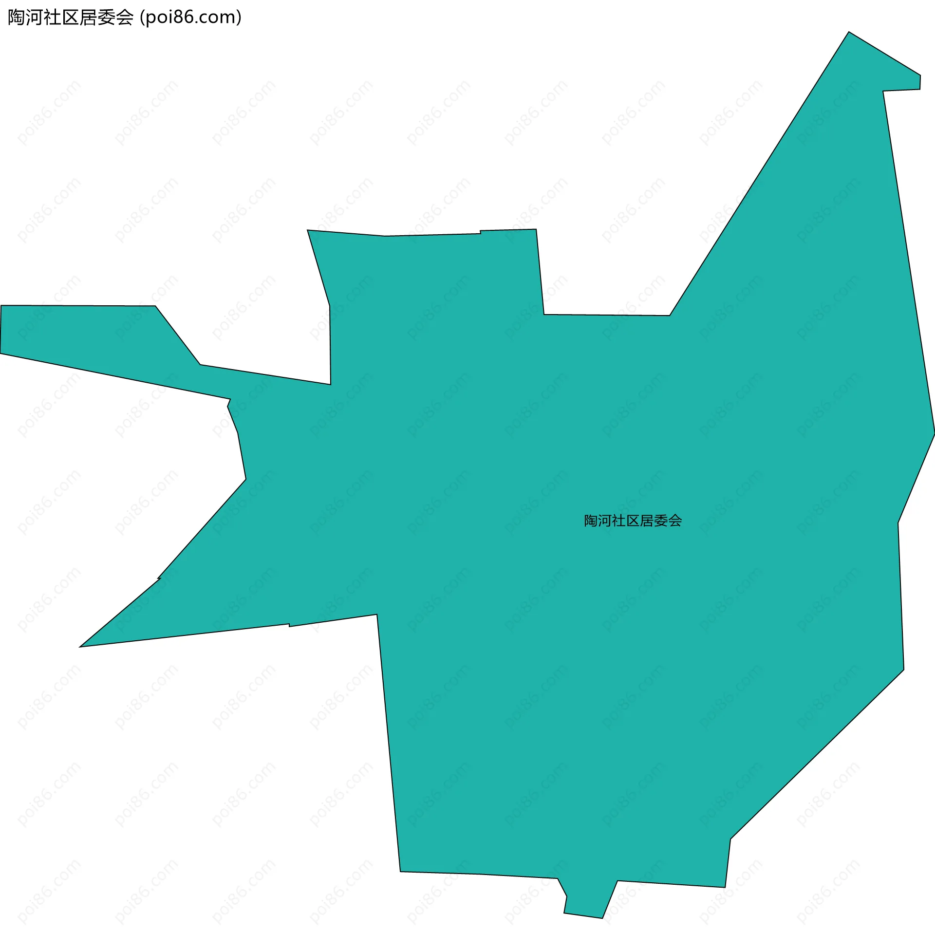 陶河社区居委会边界地图