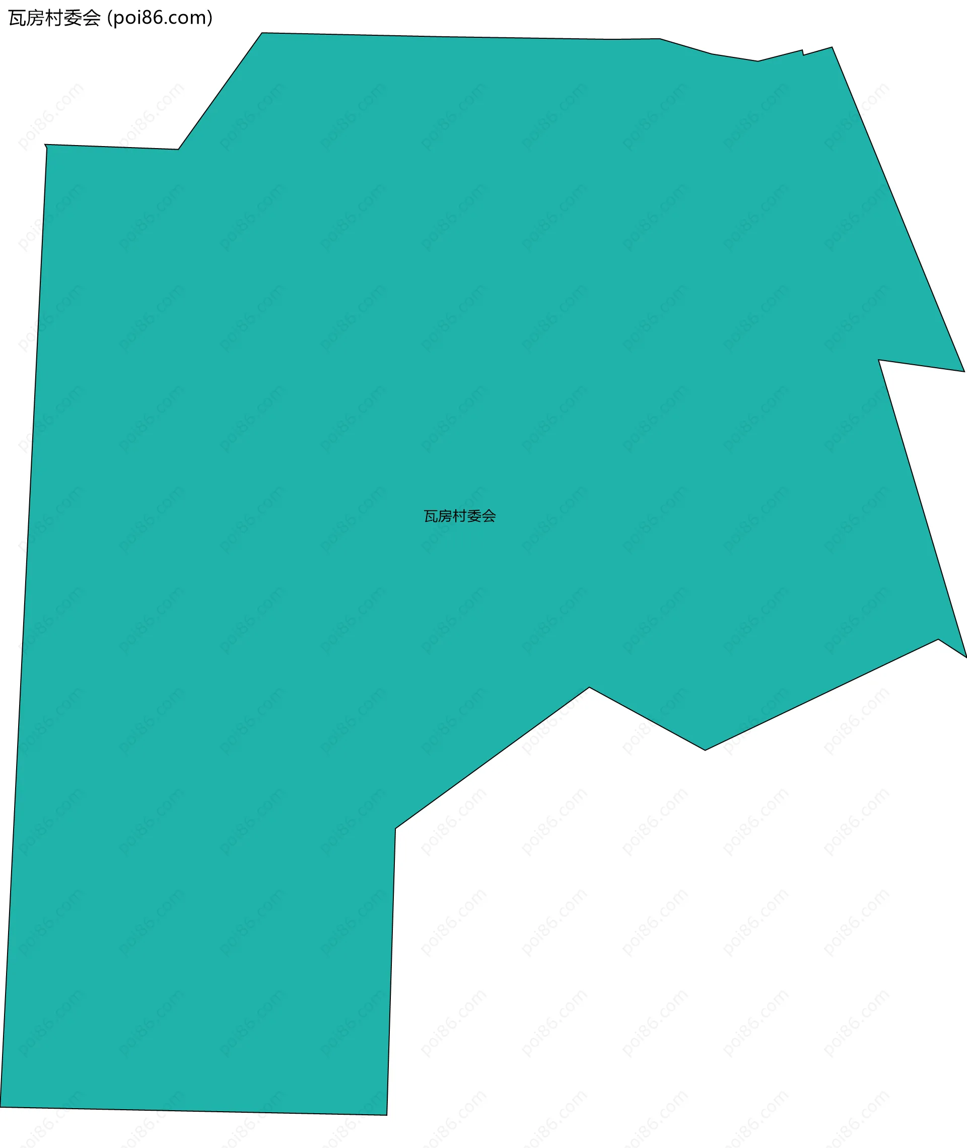 瓦房村委会边界地图