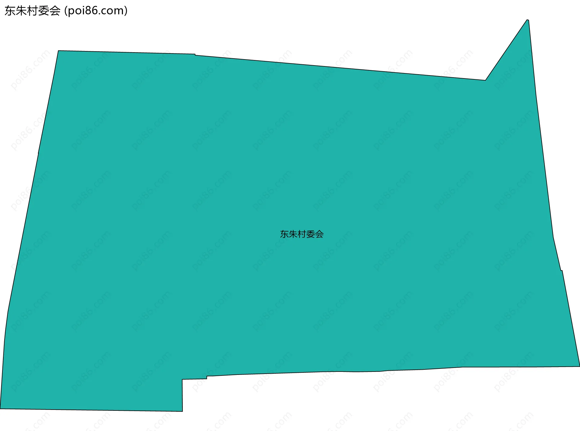 东朱村委会边界地图