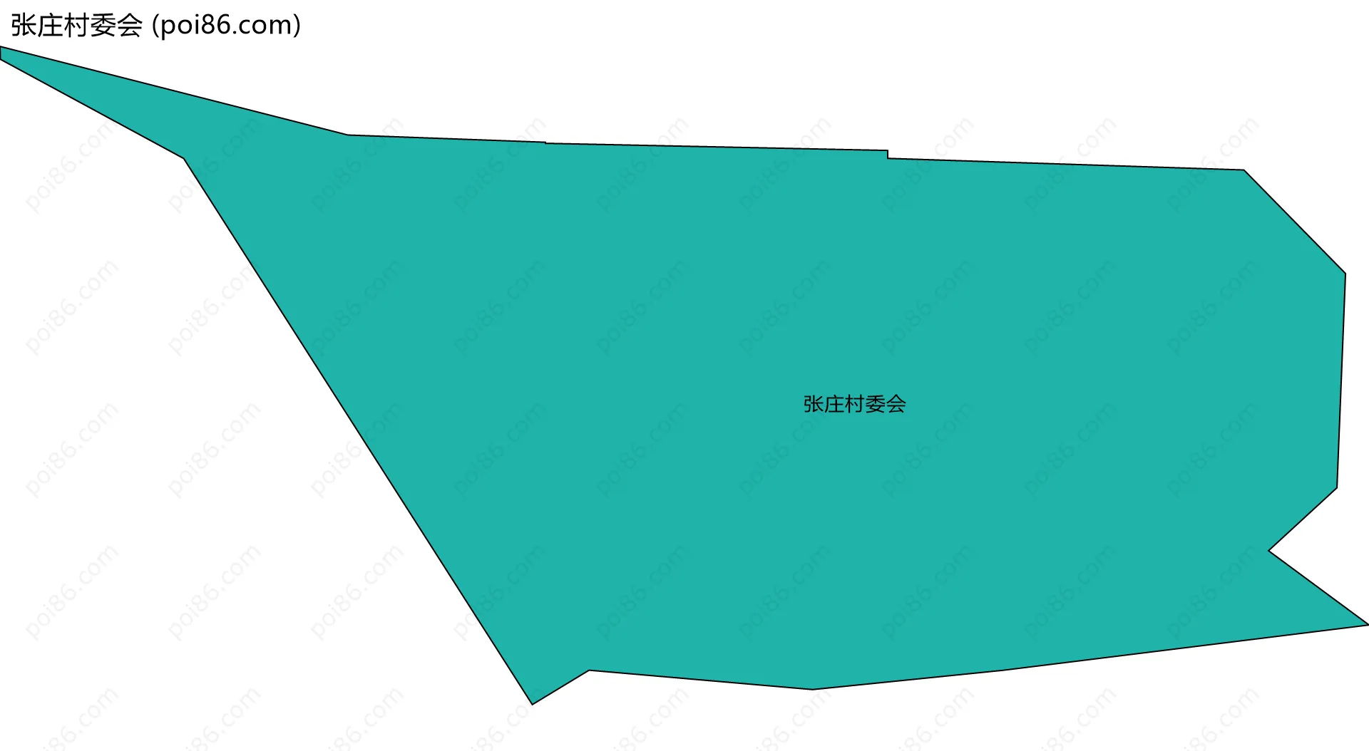 张庄村委会边界地图