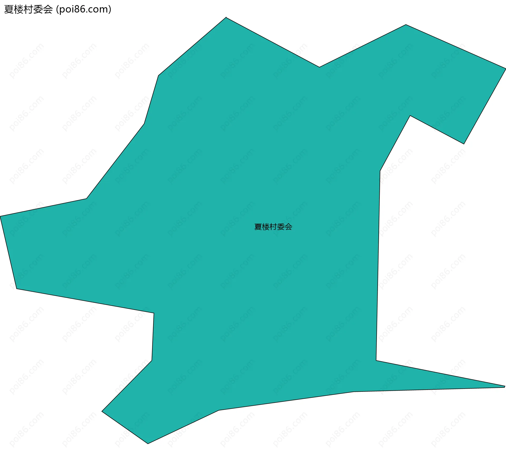 夏楼村委会边界地图