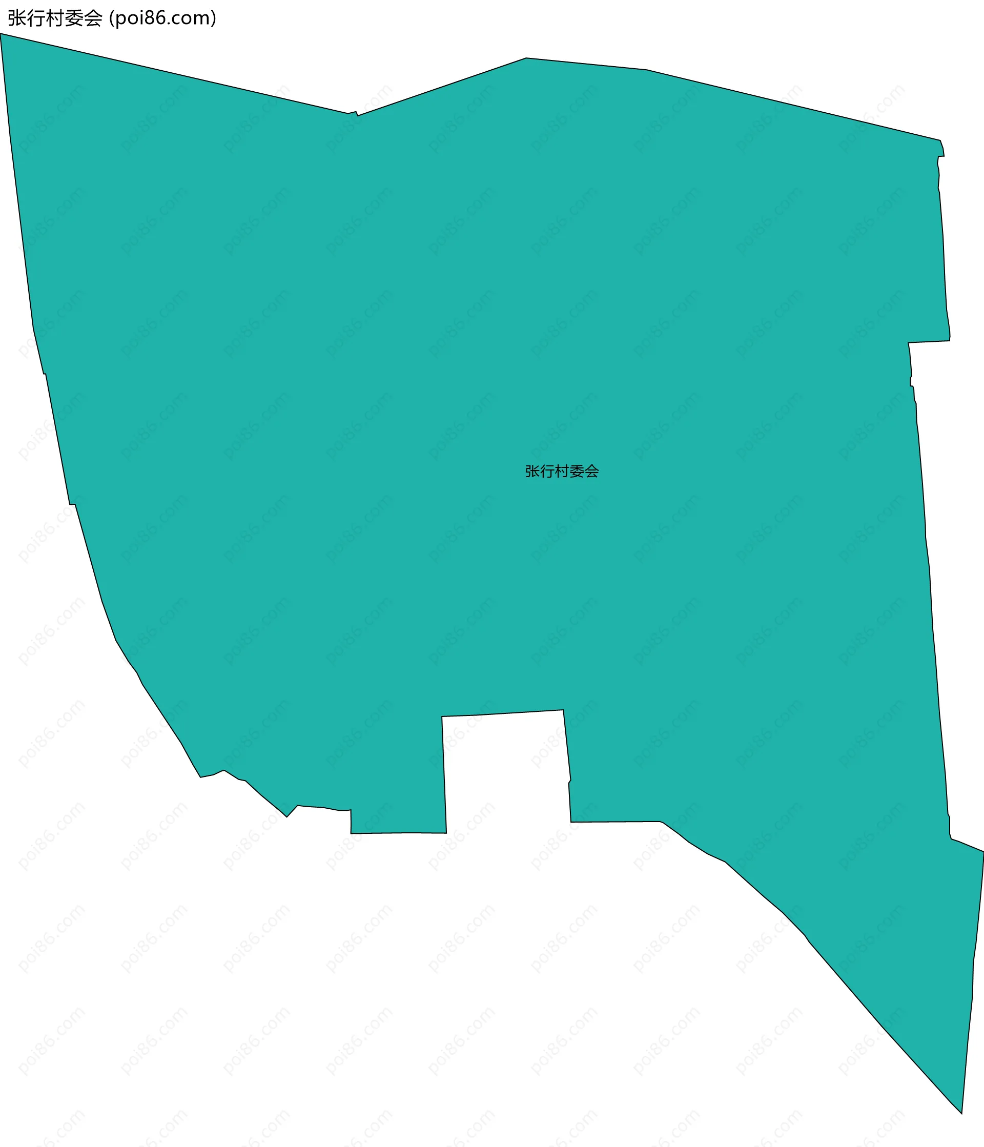 张行村委会边界地图