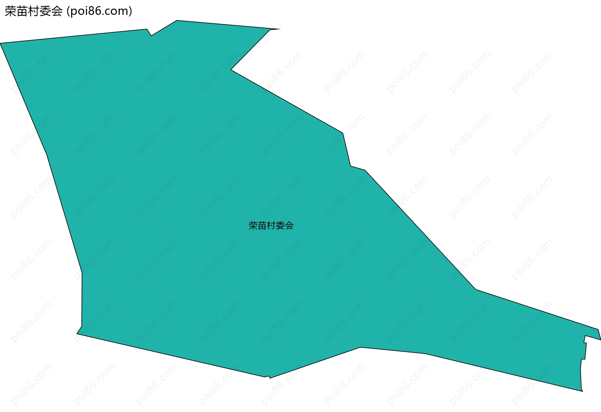 荣苗村委会边界地图