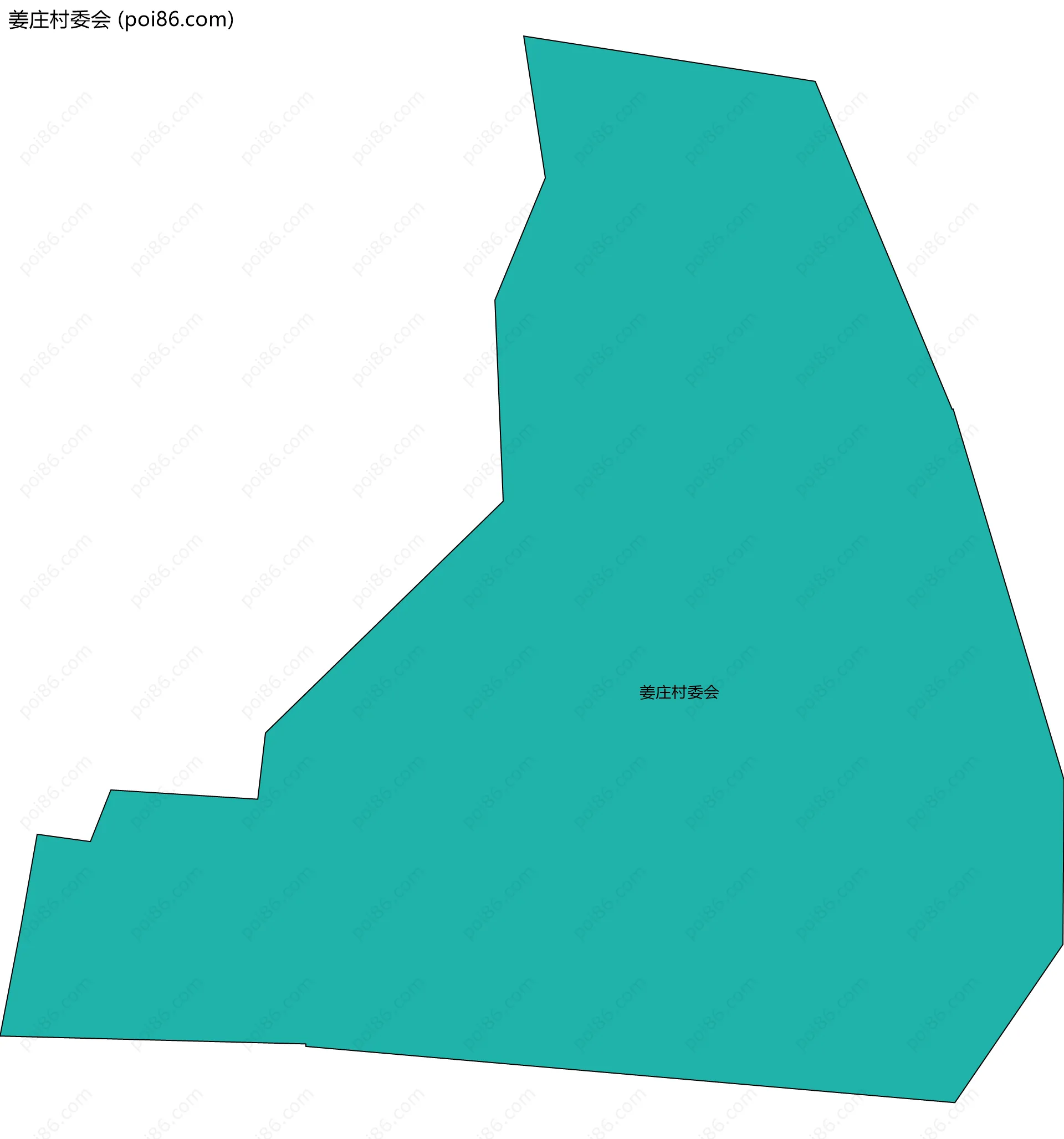 姜庄村委会边界地图