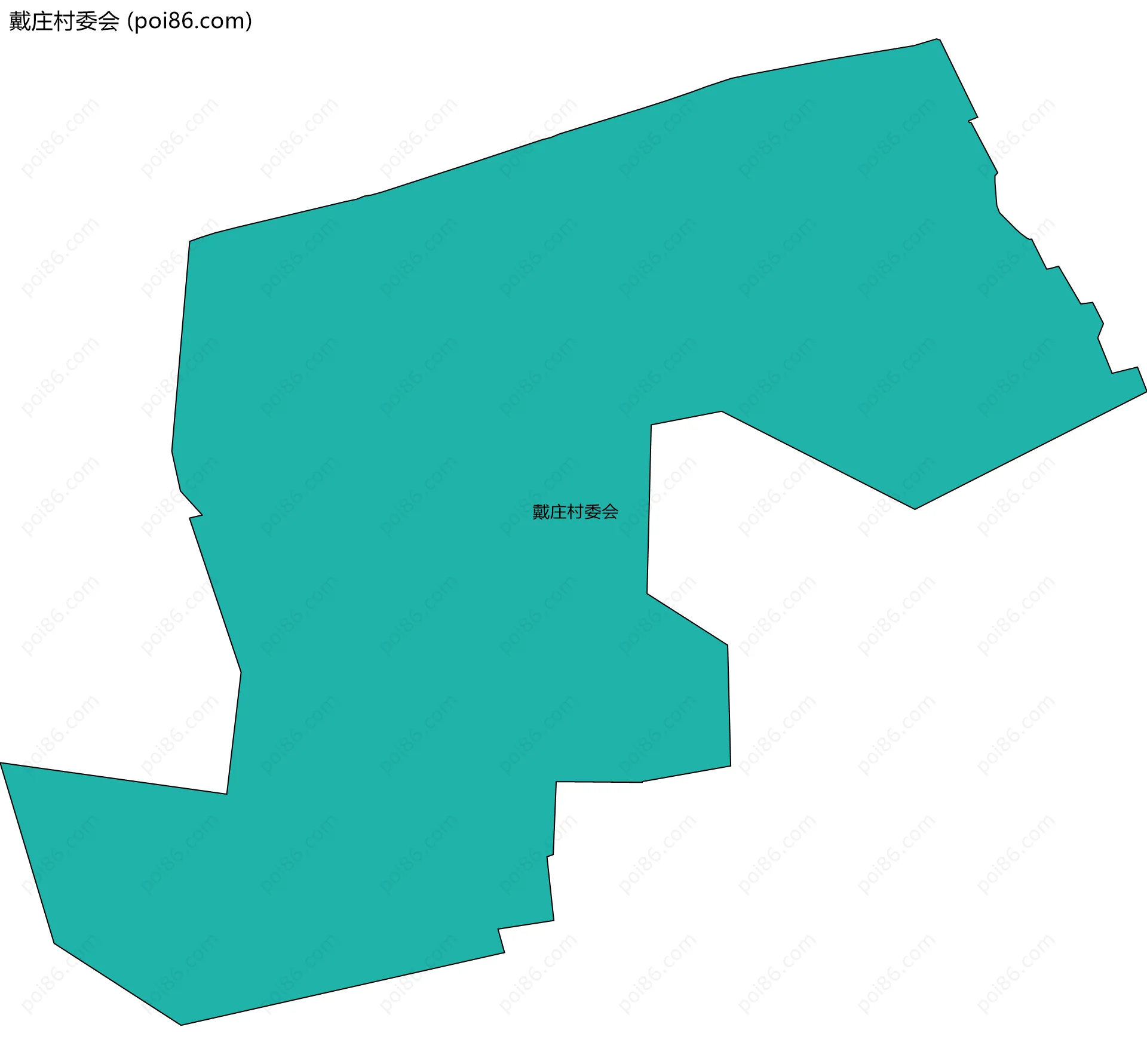 戴庄村委会边界地图