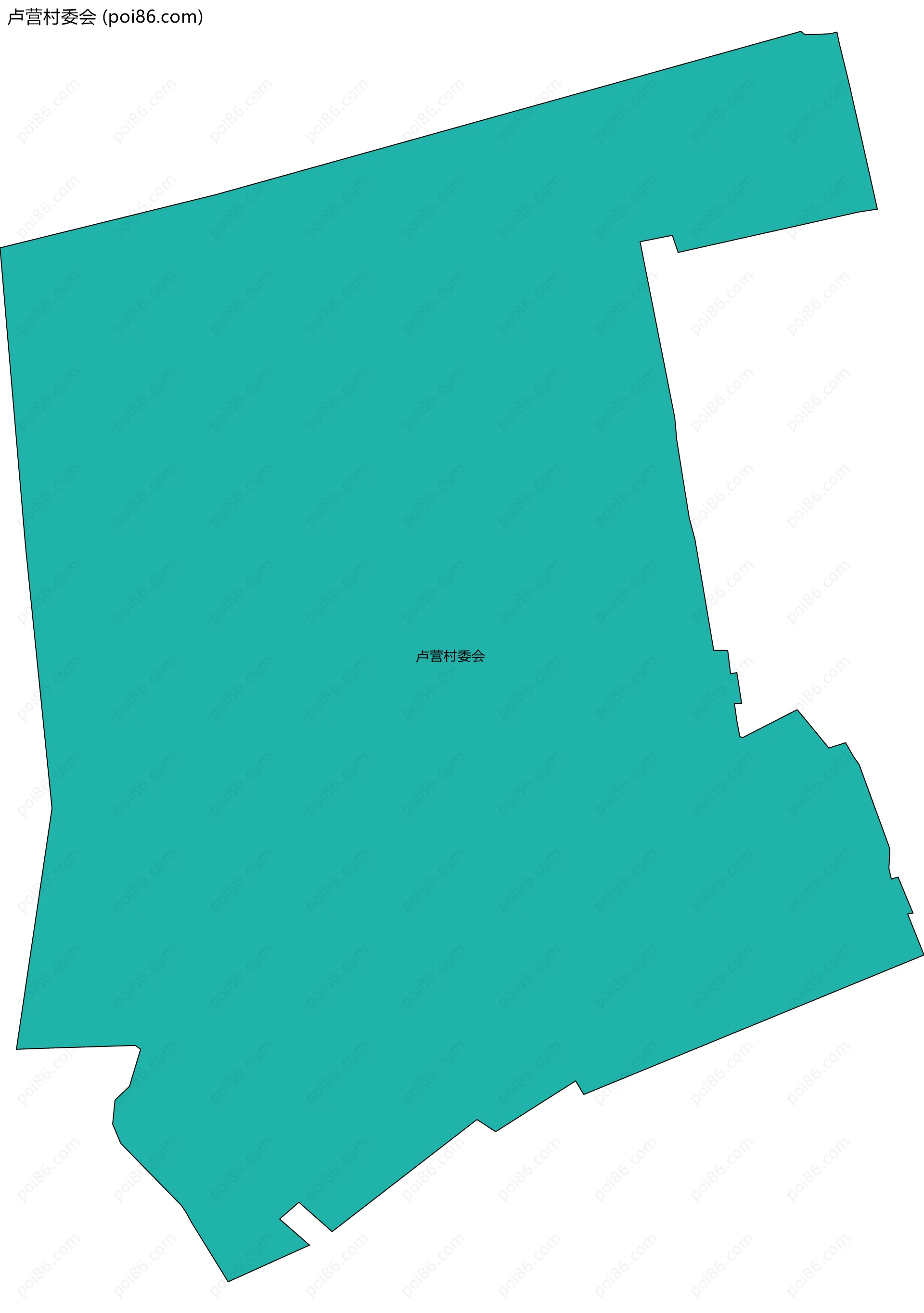 卢营村委会边界地图