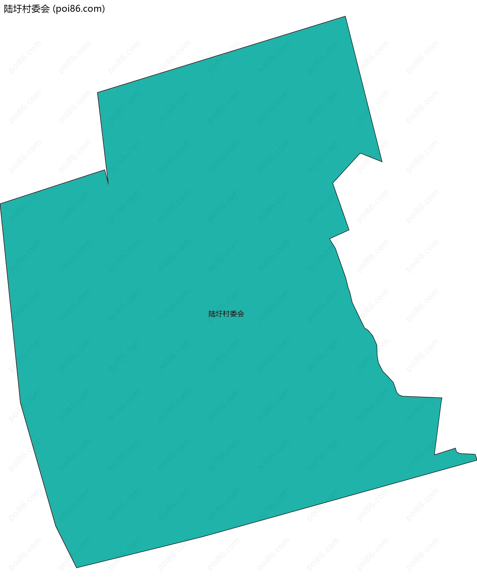 陆圩村委会边界地图