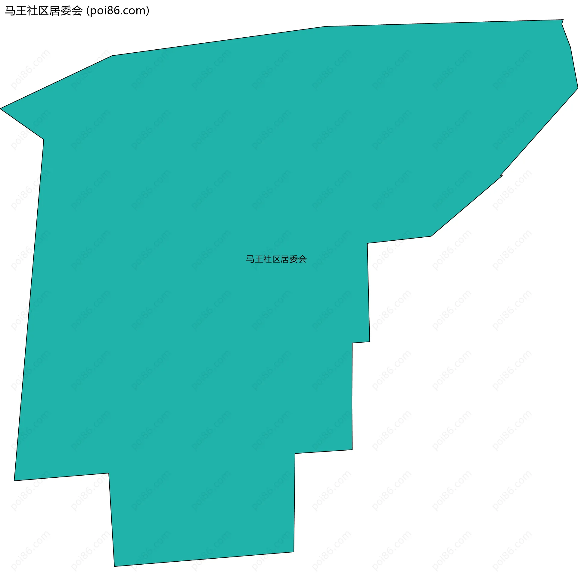马王社区居委会边界地图