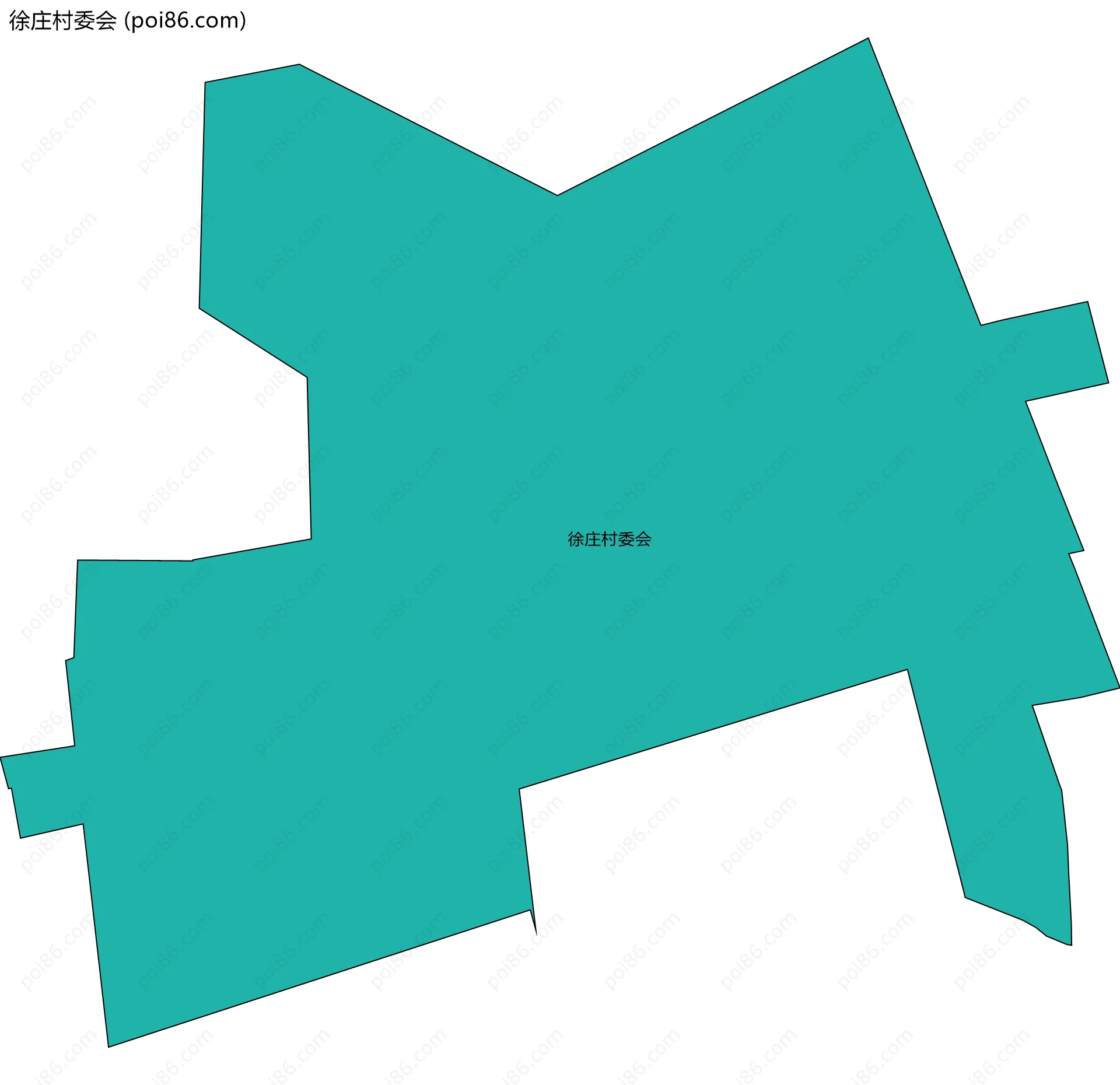 徐庄村委会边界地图