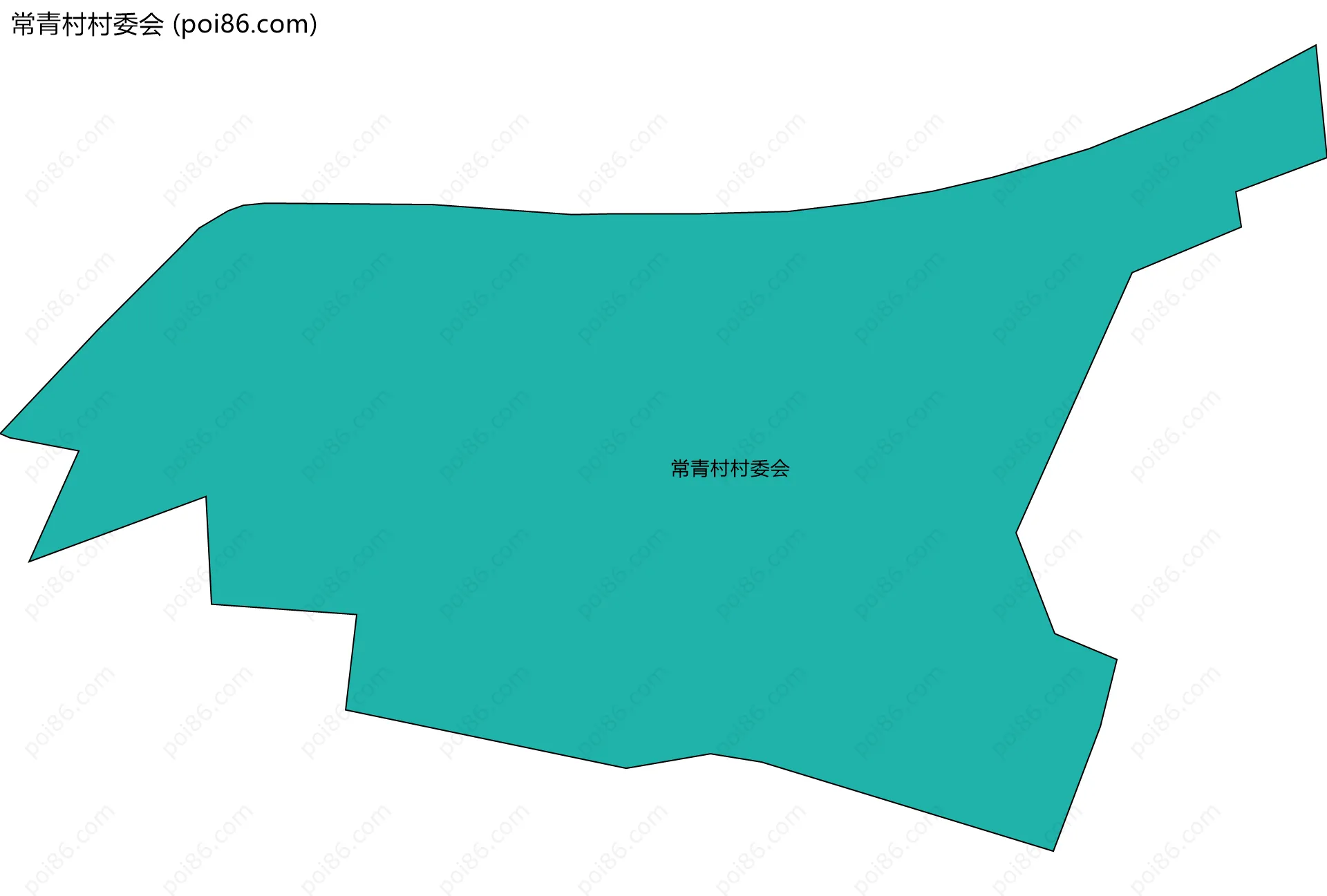 常青村村委会边界地图