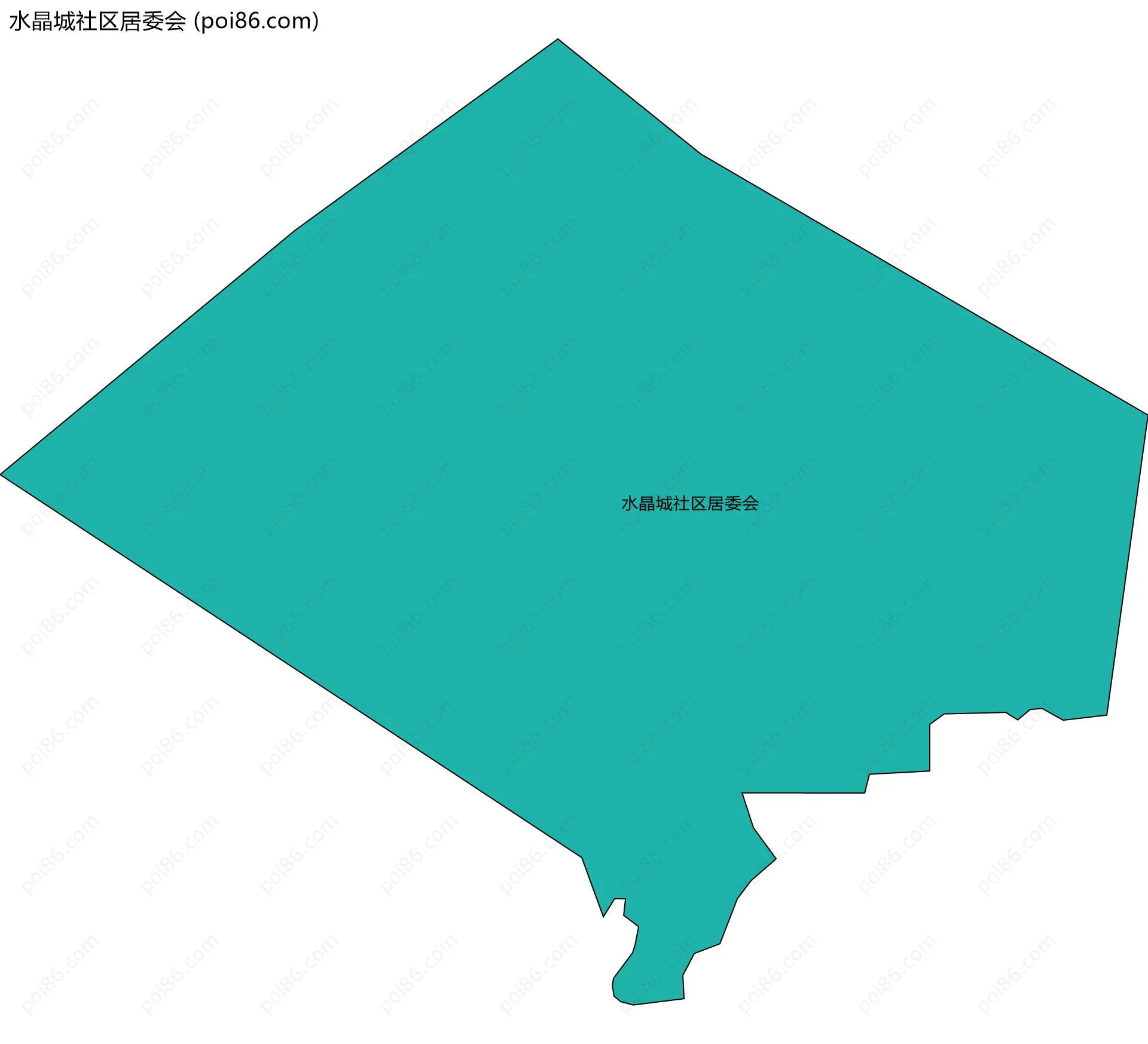 水晶城社区居委会边界地图