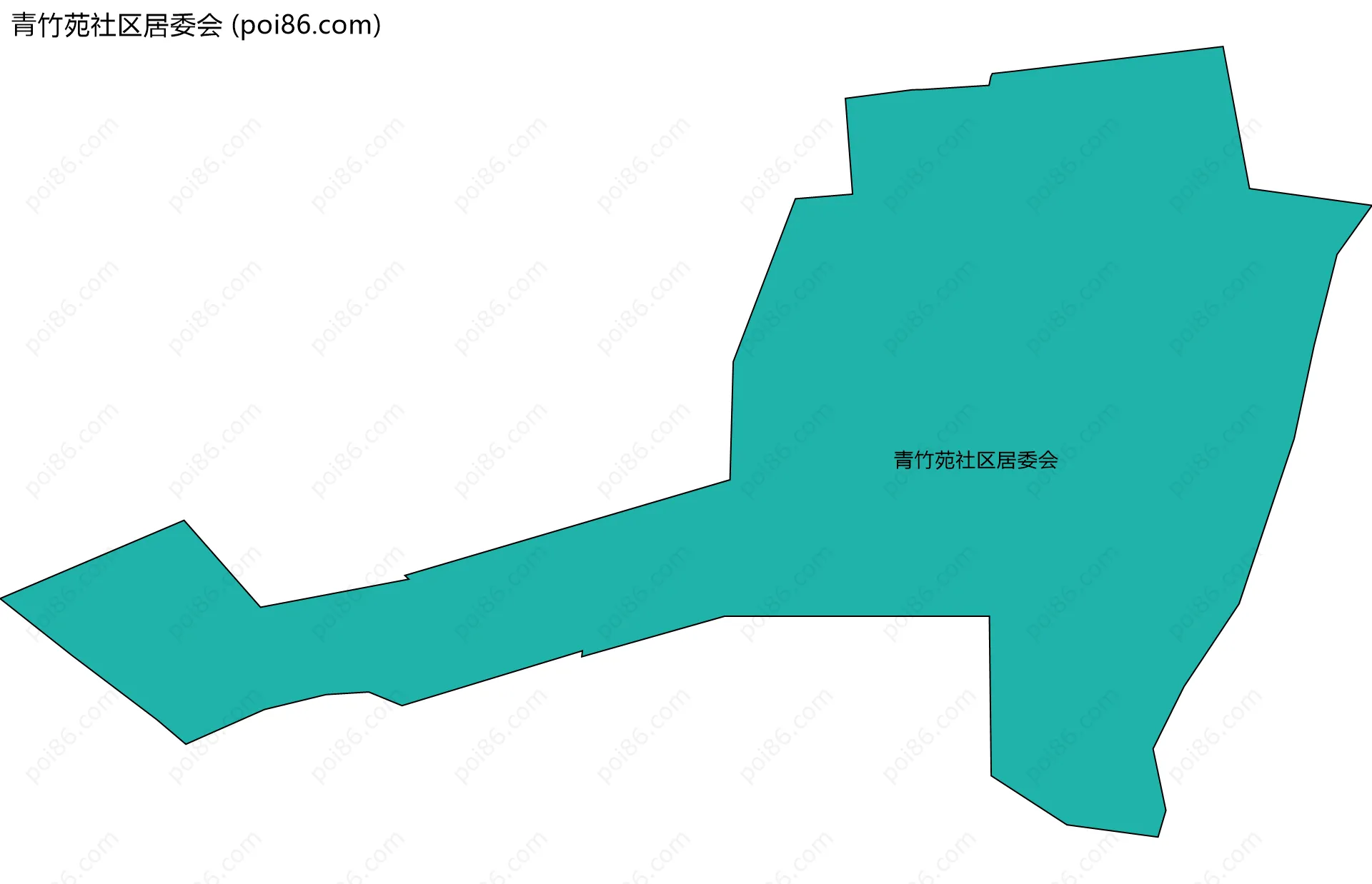 青竹苑社区居委会边界地图