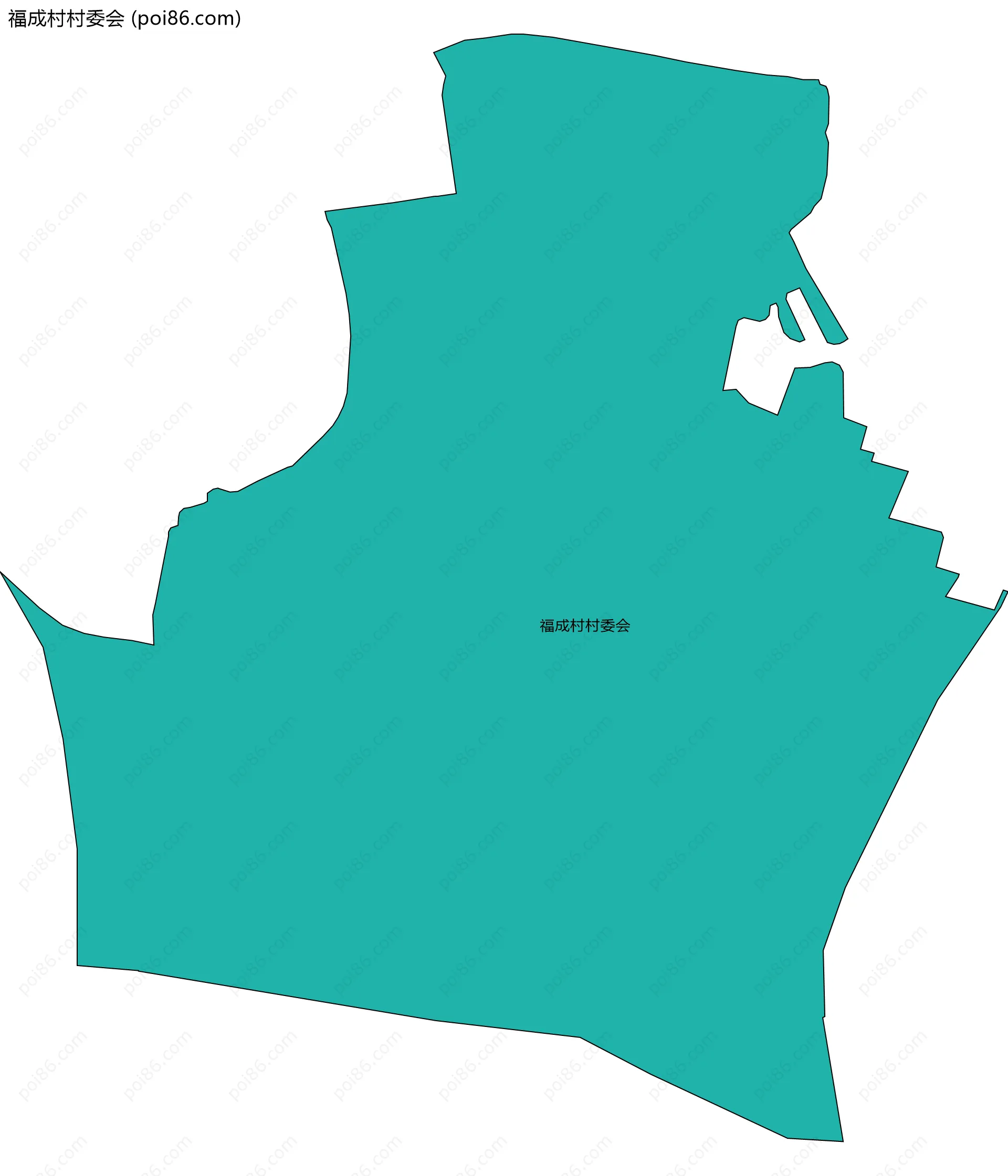 福成村村委会边界地图
