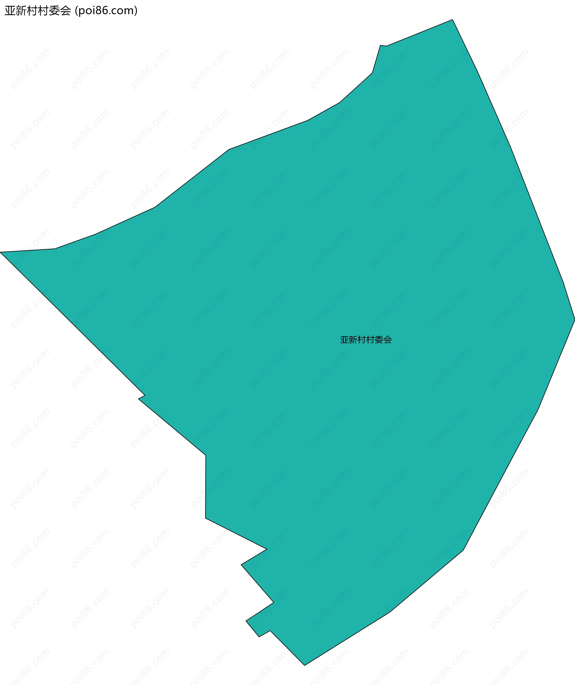 亚新村村委会边界地图