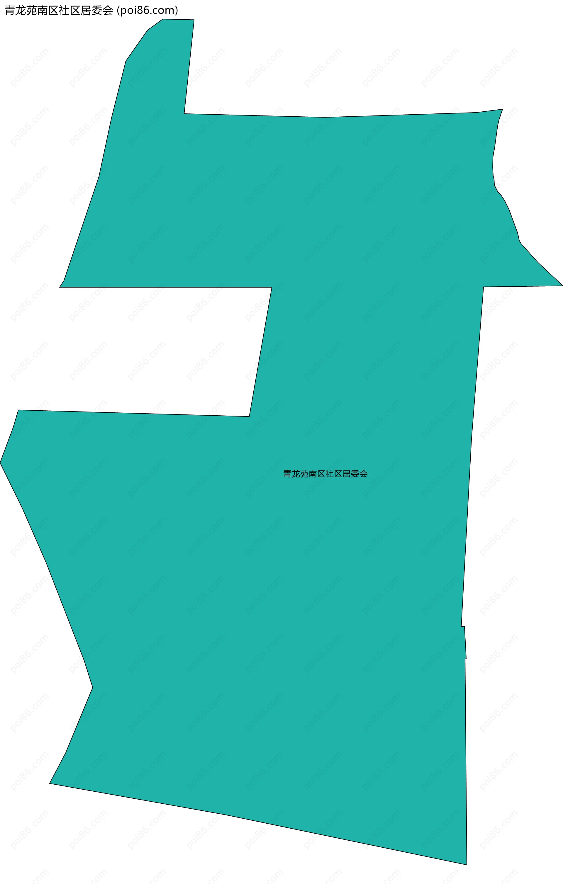 青龙苑南区社区居委会边界地图