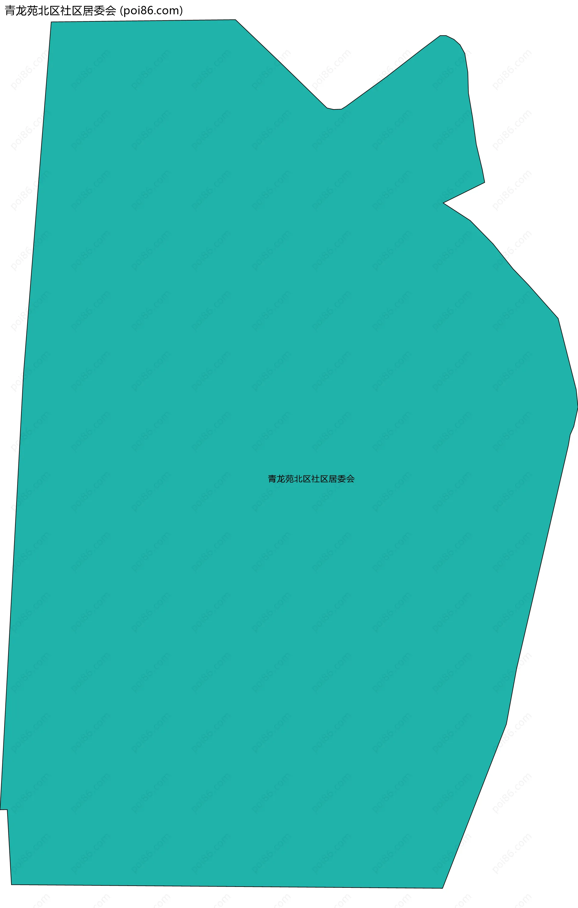 青龙苑北区社区居委会边界地图