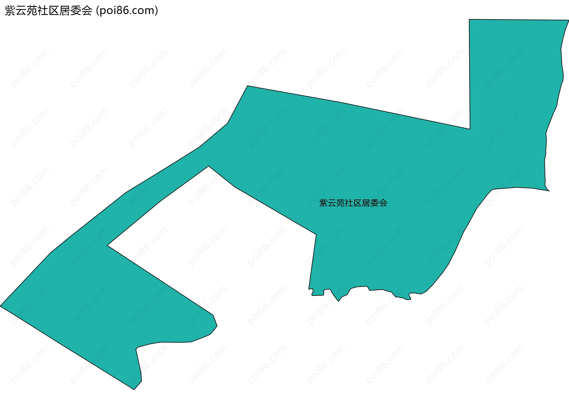 紫云苑社区居委会边界地图