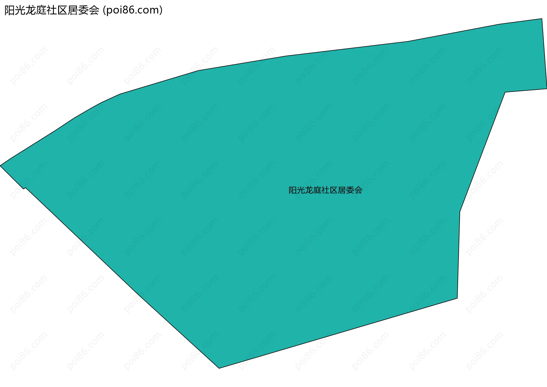 阳光龙庭社区居委会边界地图