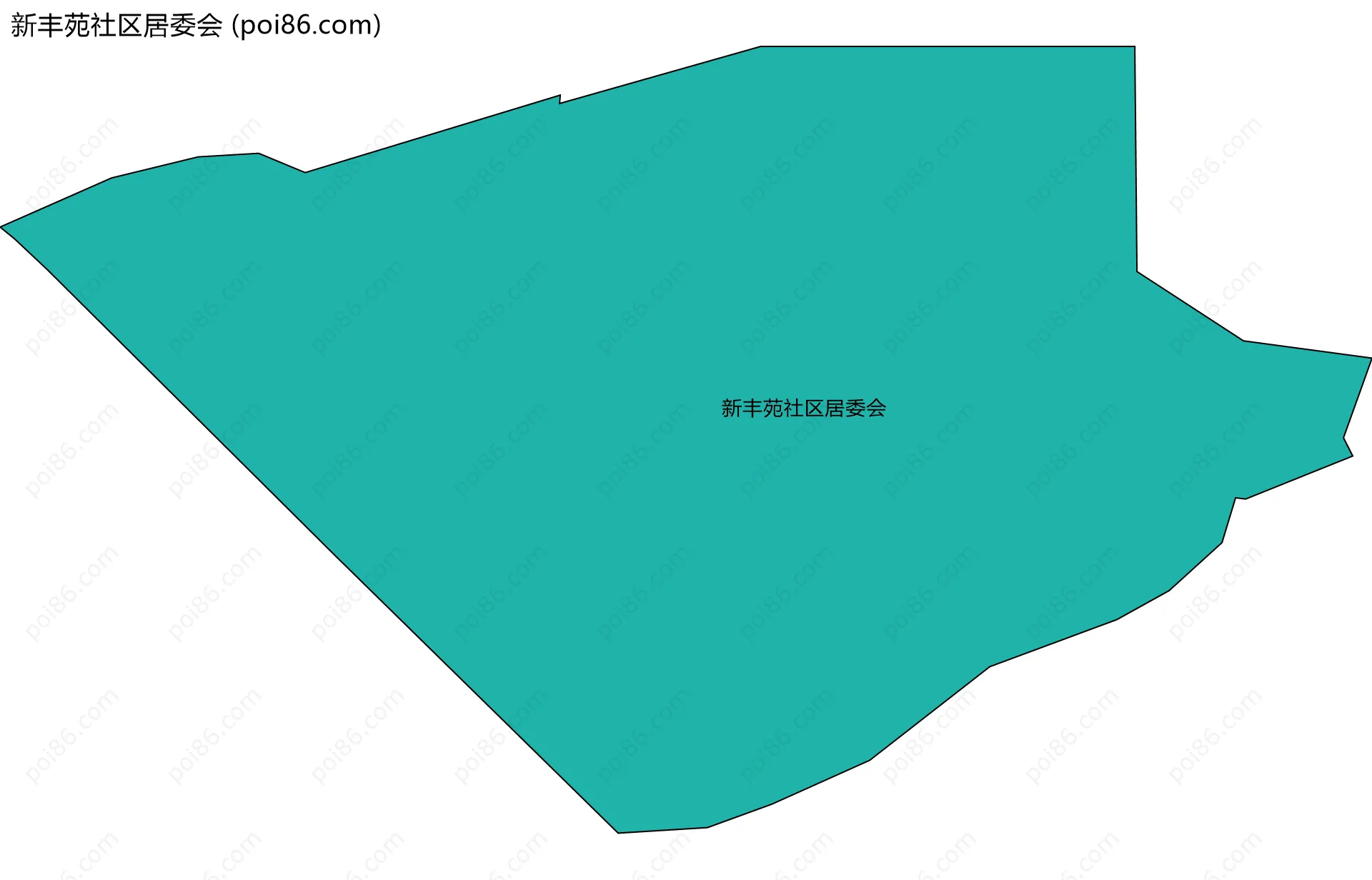新丰苑社区居委会边界地图