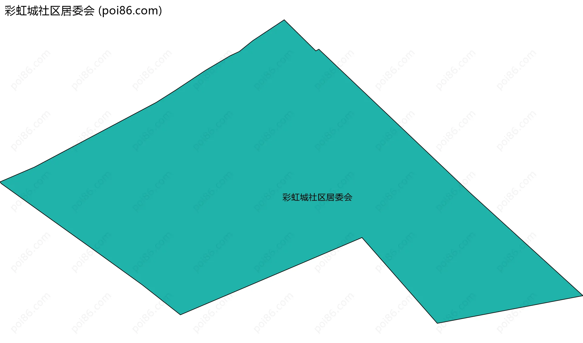彩虹城社区居委会边界地图