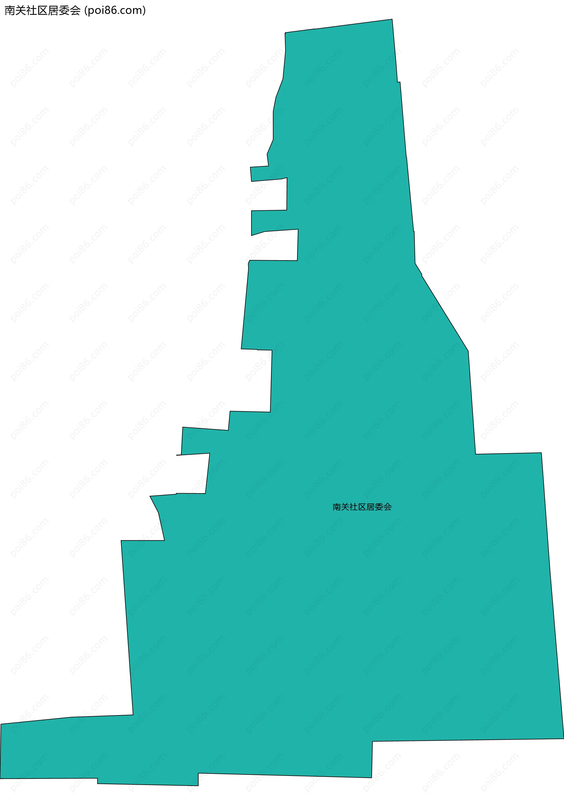 南关社区居委会边界地图