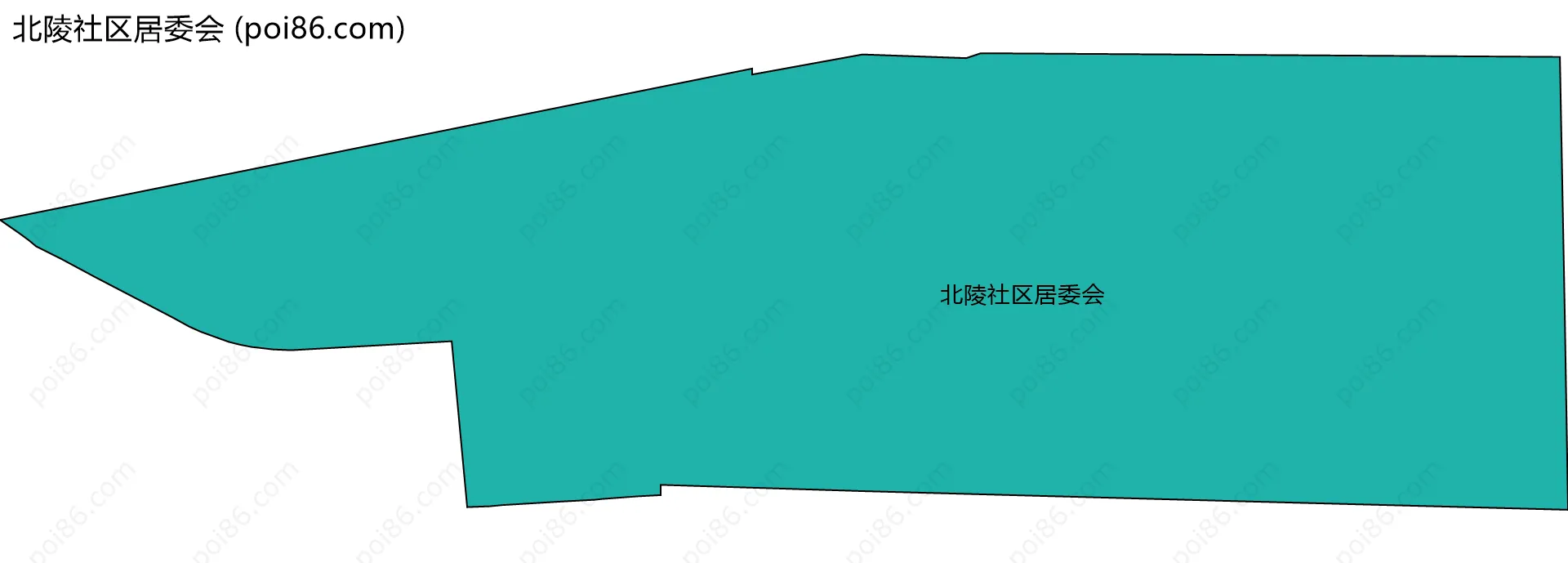 北陵社区居委会边界地图