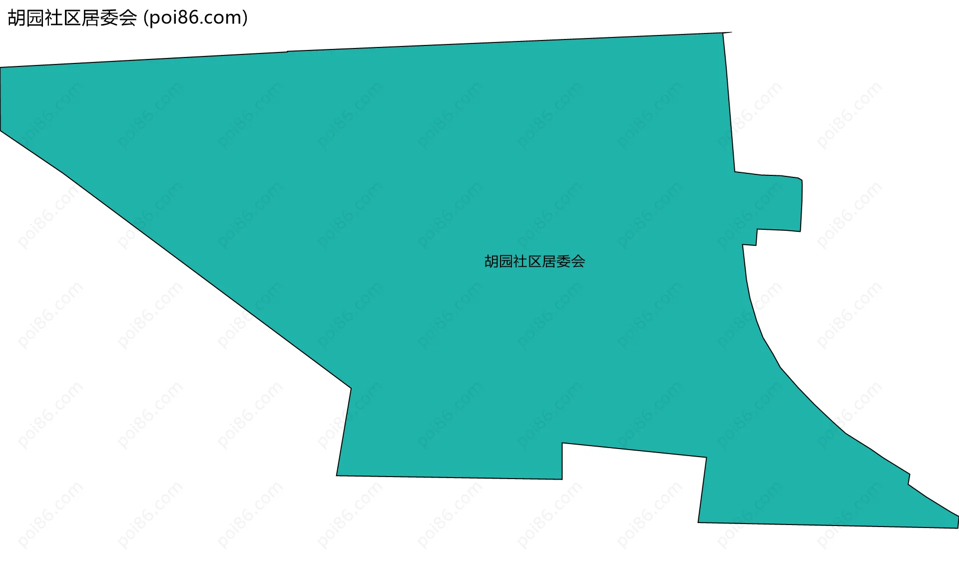 胡园社区居委会边界地图