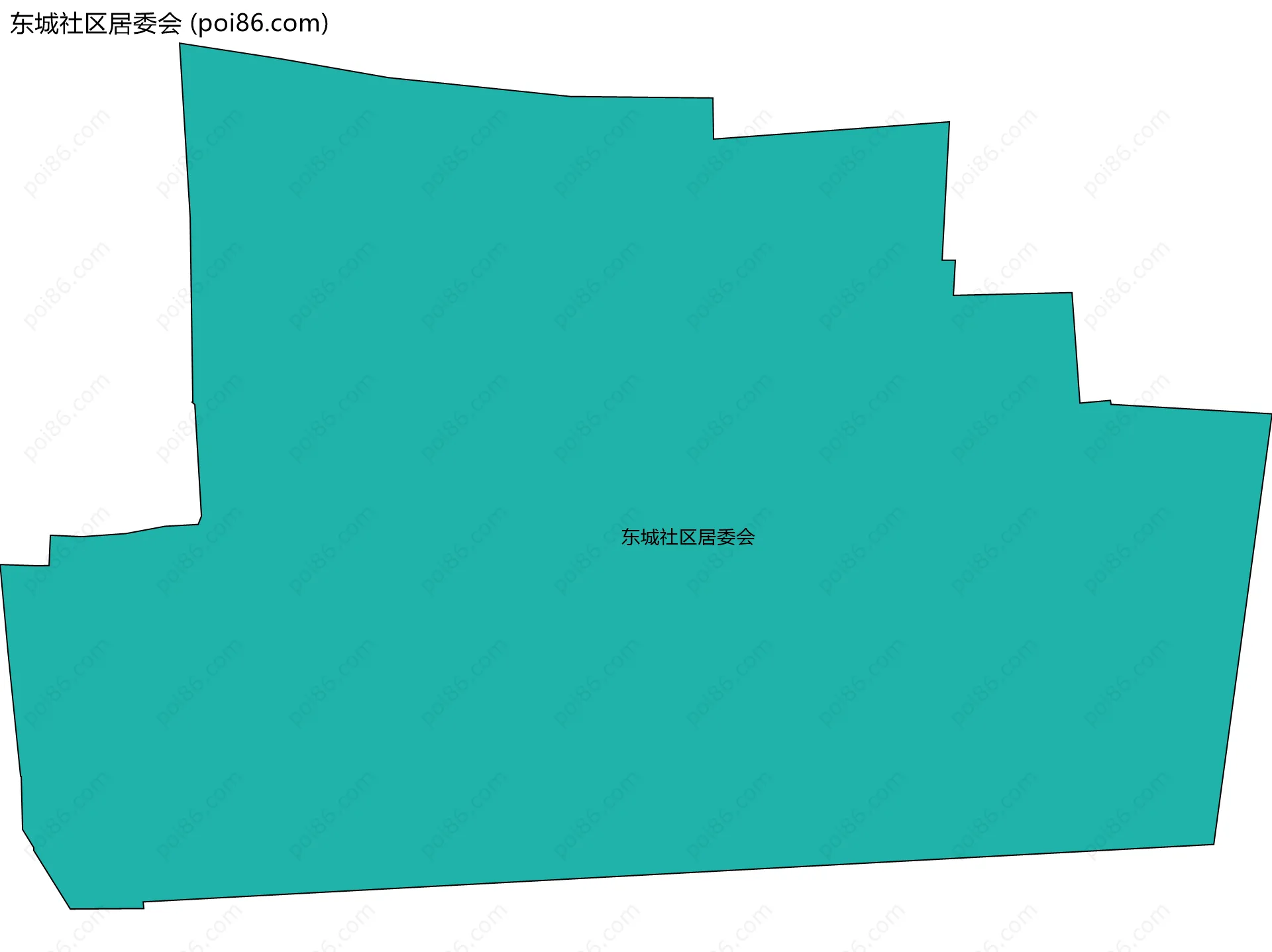 东城社区居委会边界地图