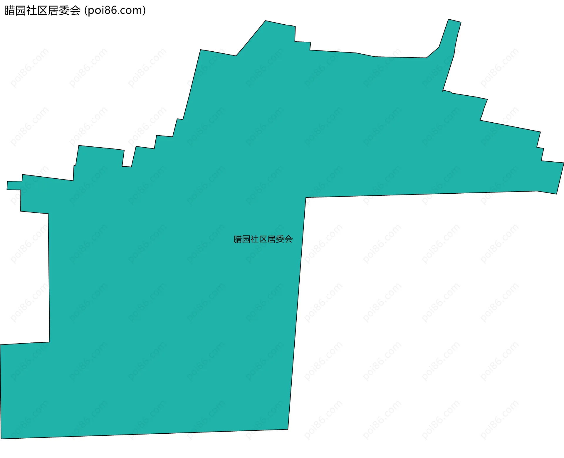 腊园社区居委会边界地图