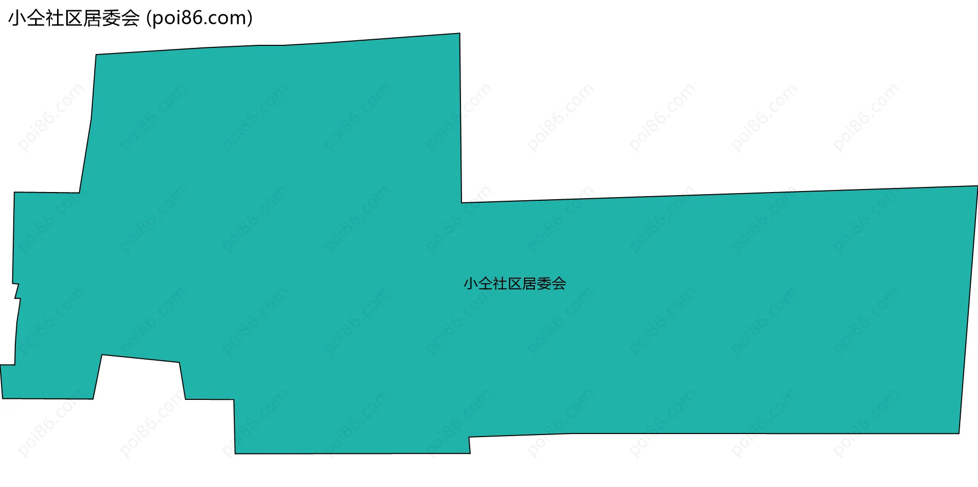 小仝社区居委会边界地图