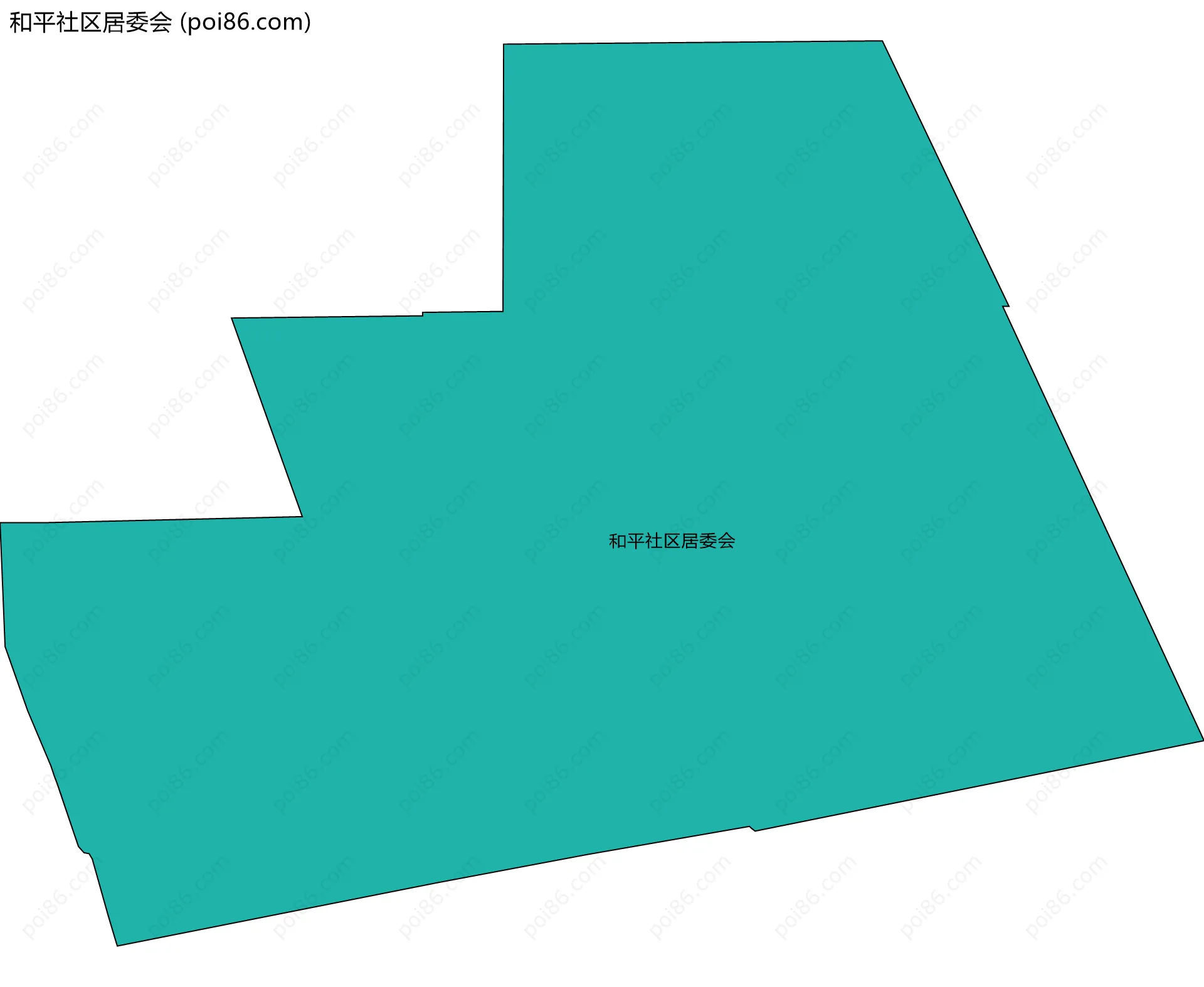 和平社区居委会边界地图