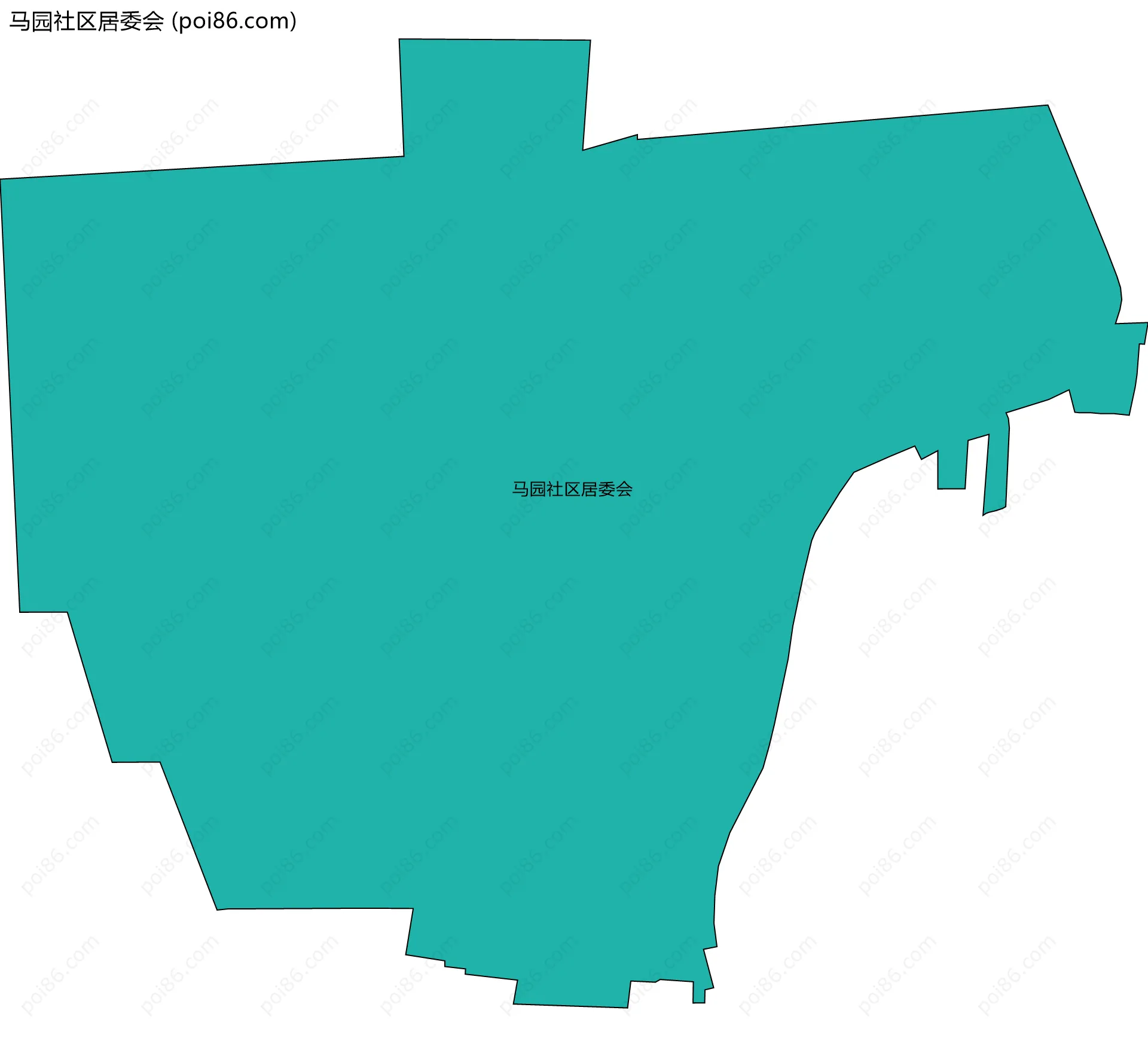 马园社区居委会边界地图