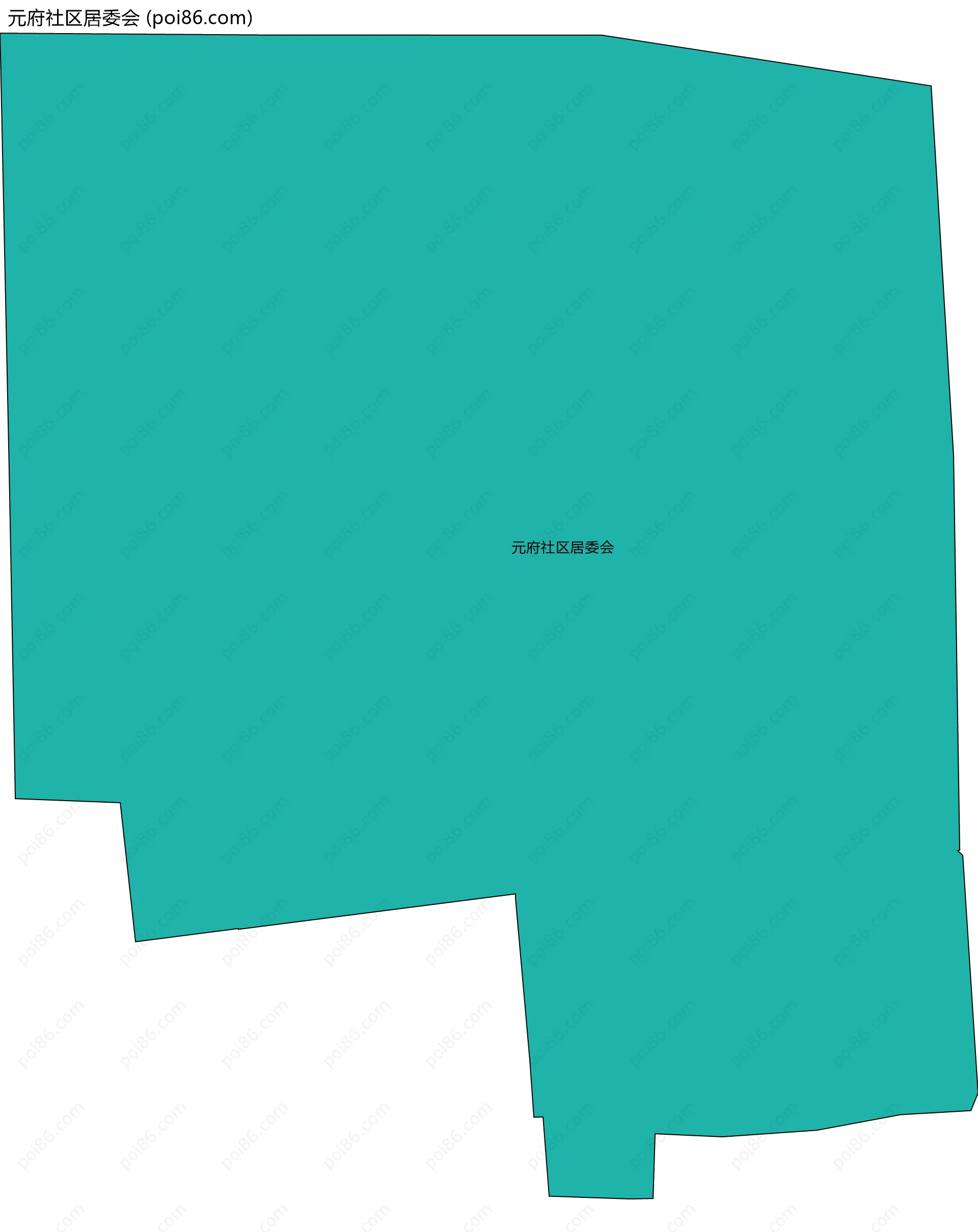 元府社区居委会边界地图