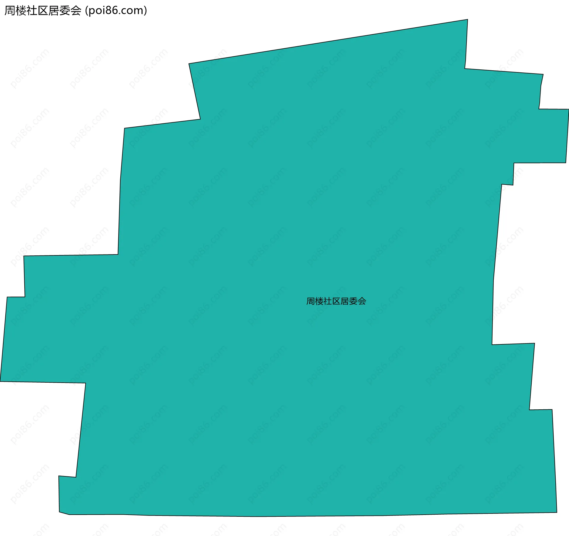 周楼社区居委会边界地图