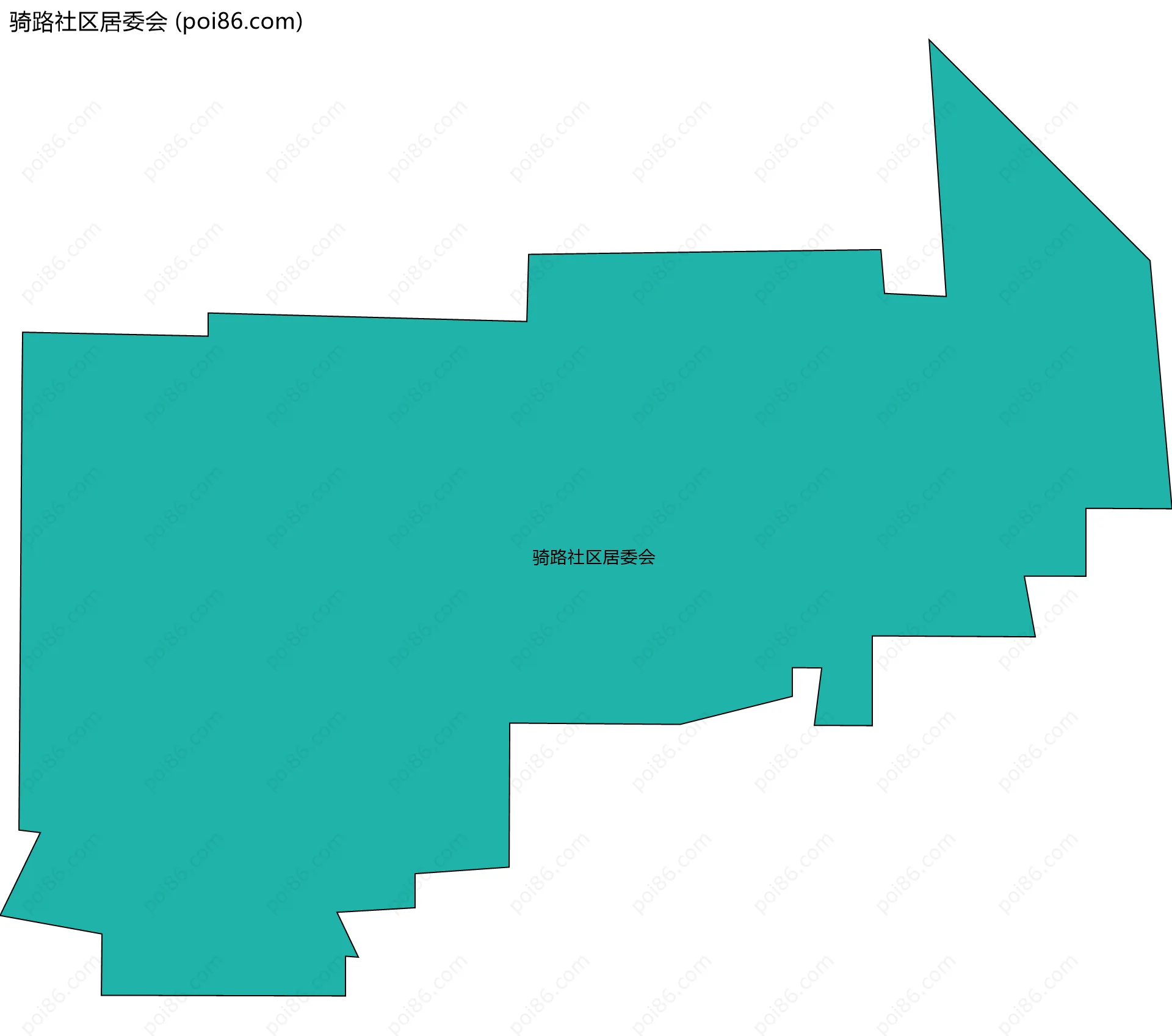 骑路社区居委会边界地图