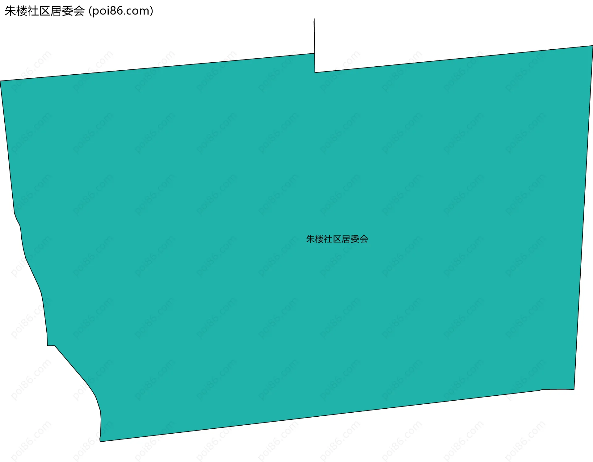 朱楼社区居委会边界地图