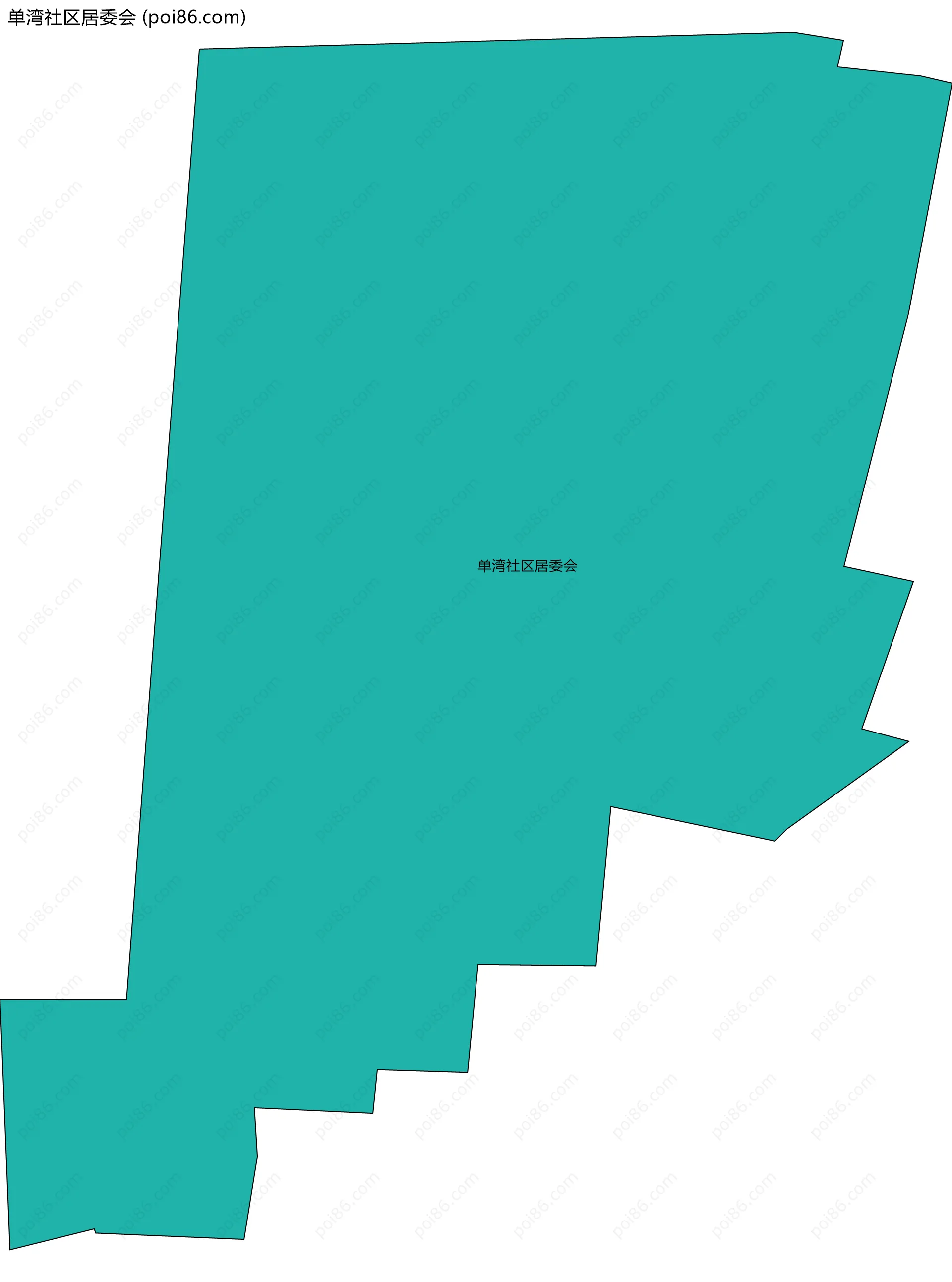单湾社区居委会边界地图