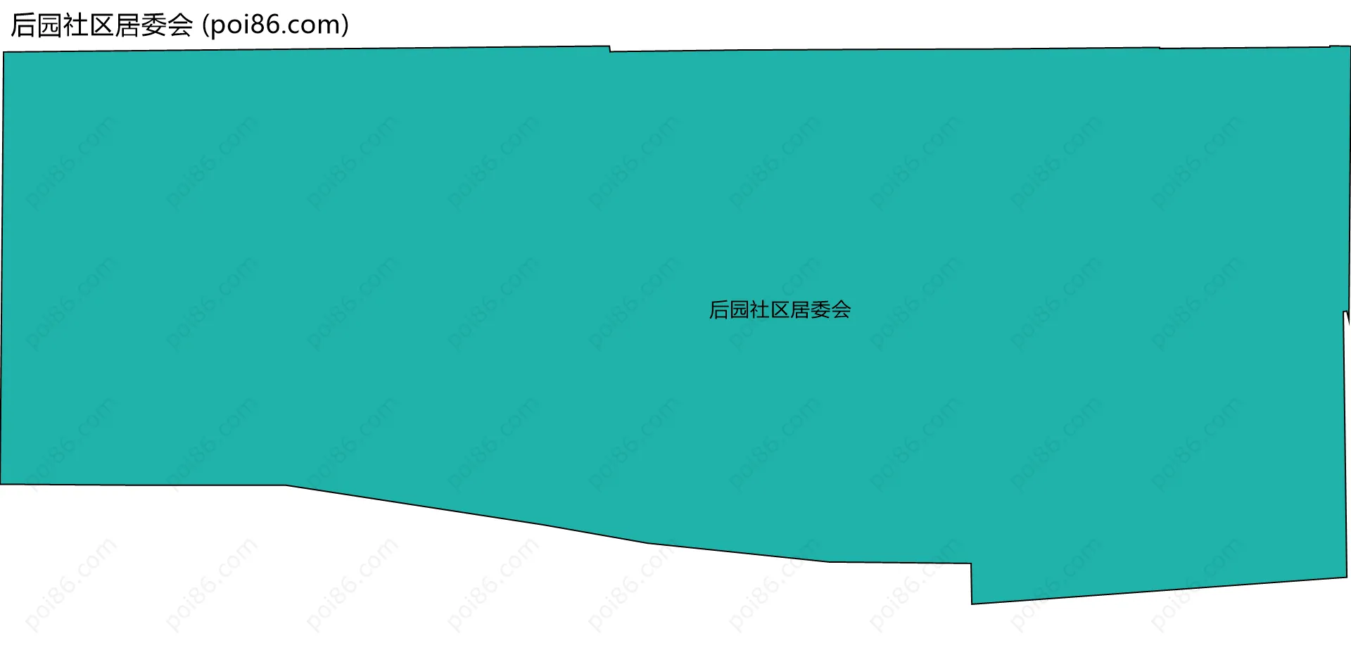 后园社区居委会边界地图