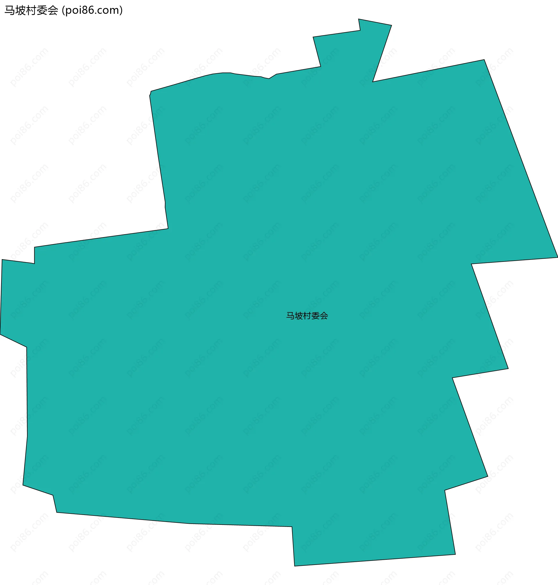 马坡村委会边界地图