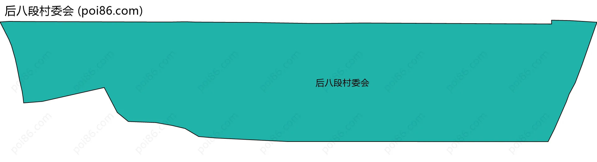 后八段村委会边界地图