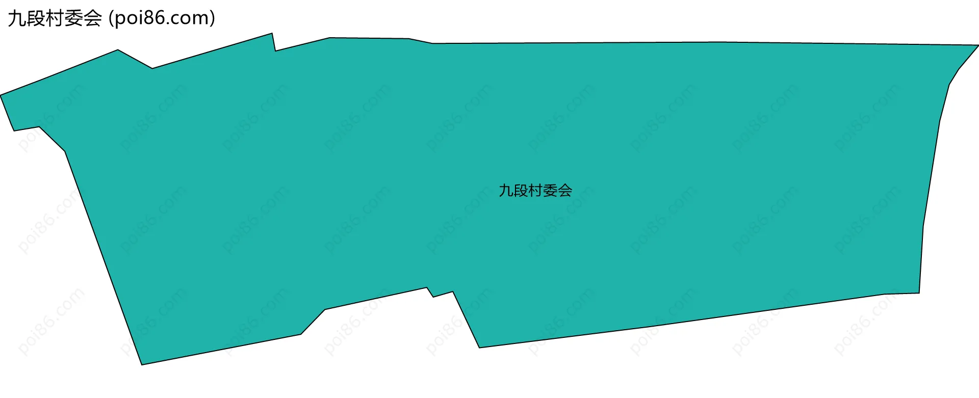 九段村委会边界地图