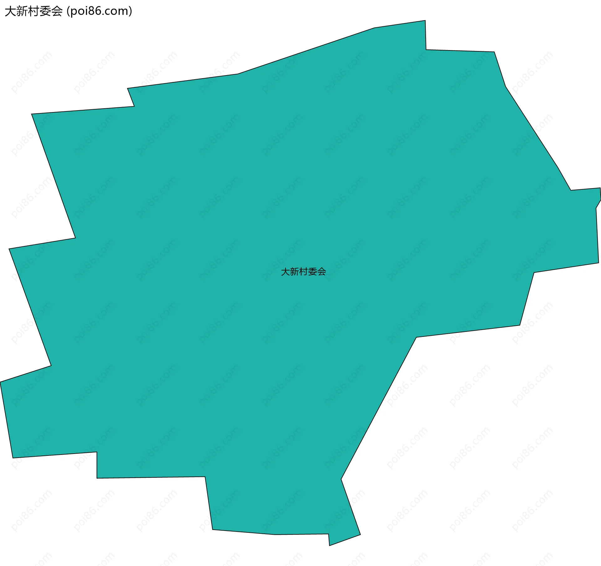 大新村委会边界地图