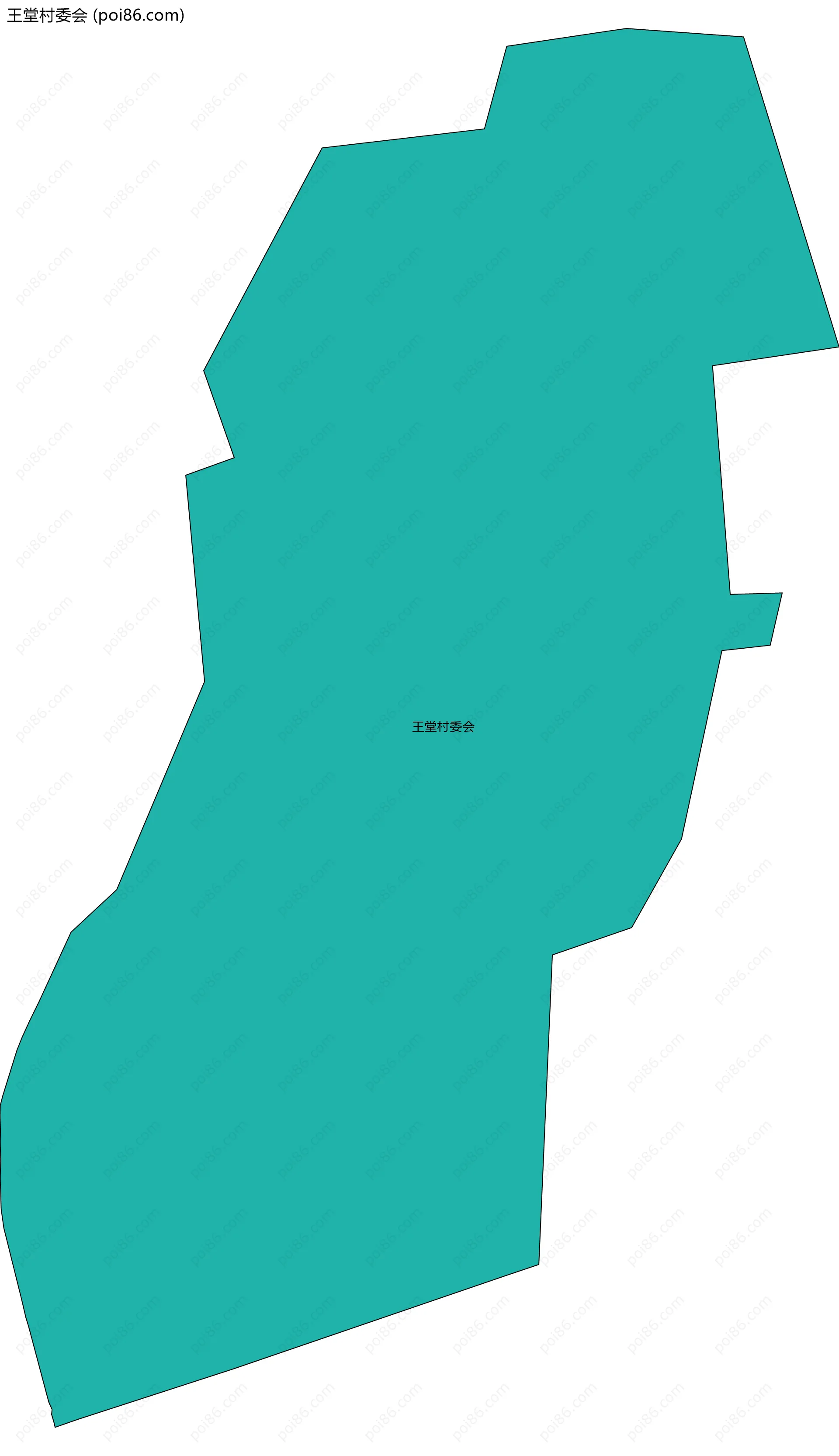 王堂村委会边界地图