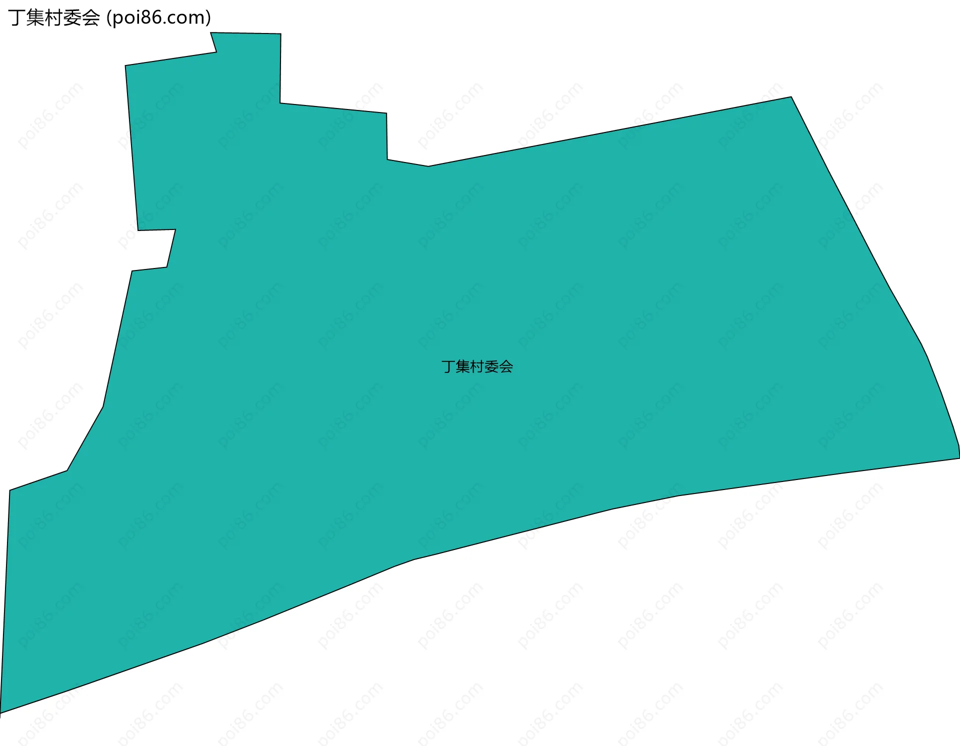 丁集村委会边界地图