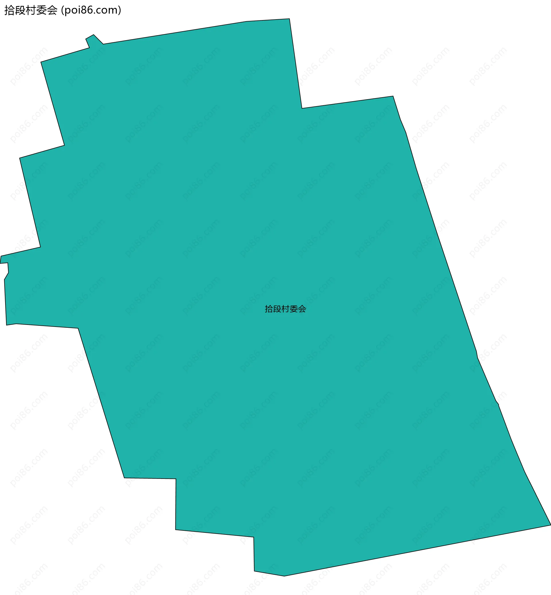 拾段村委会边界地图