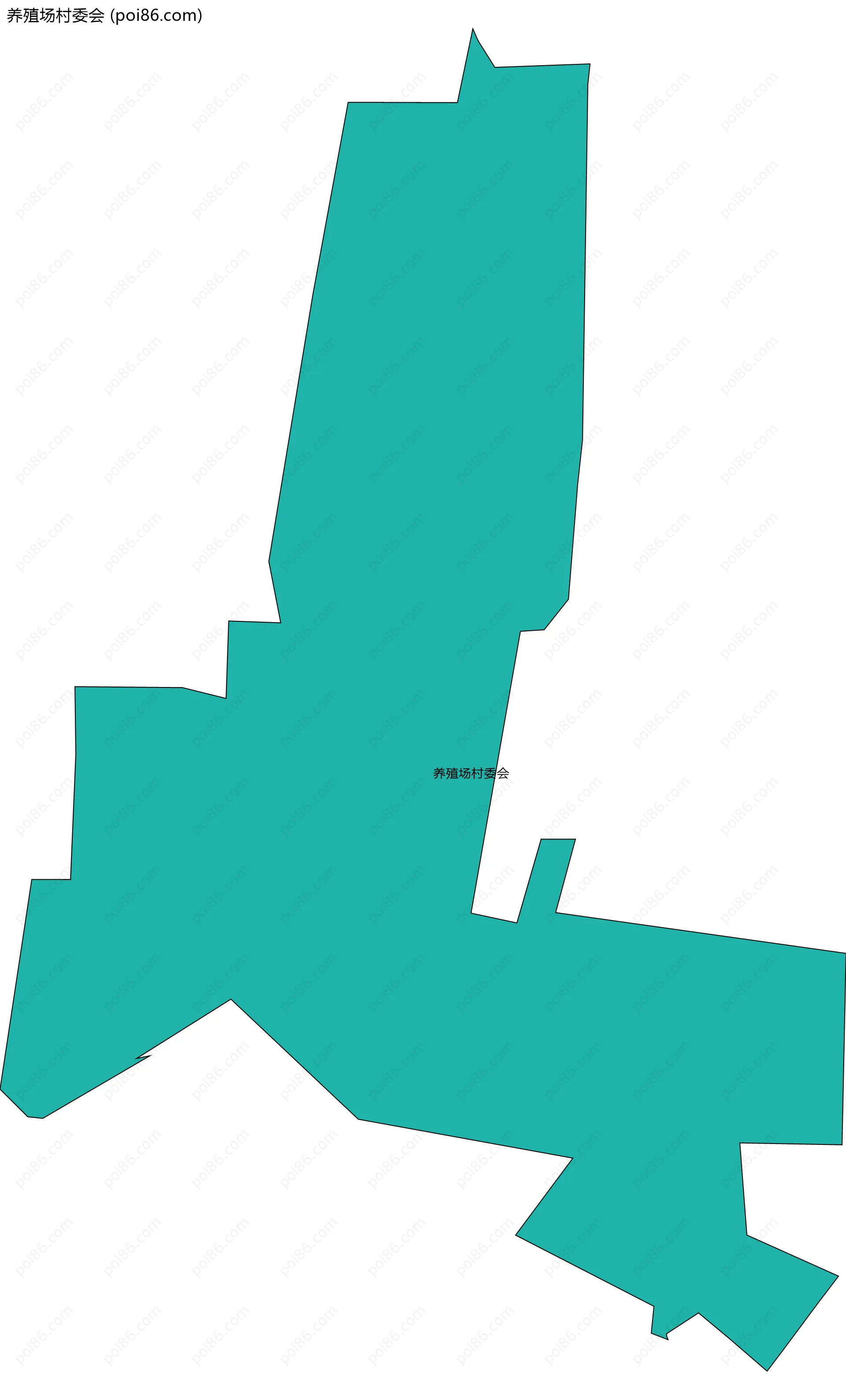 养殖场村委会边界地图