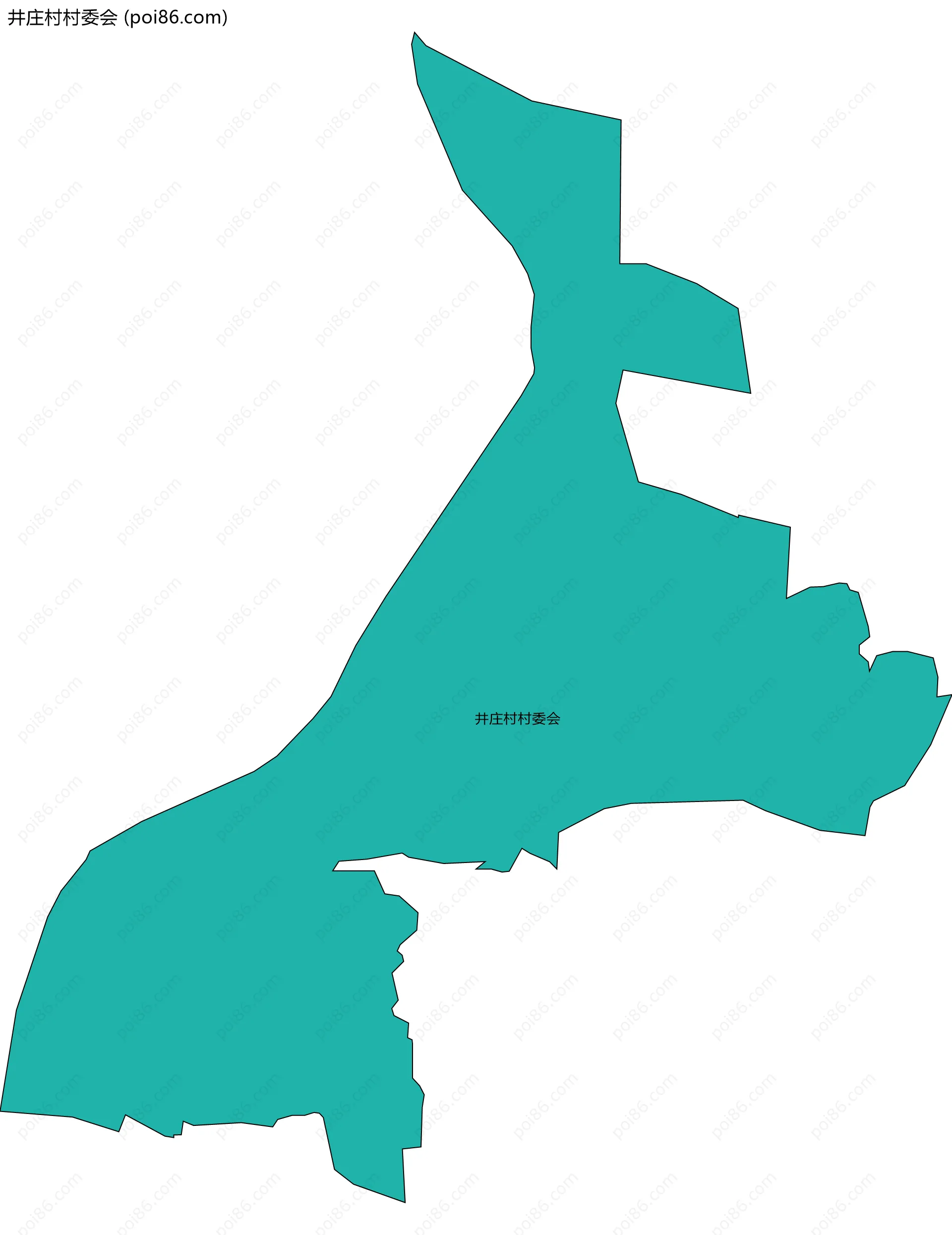 井庄村村委会边界地图