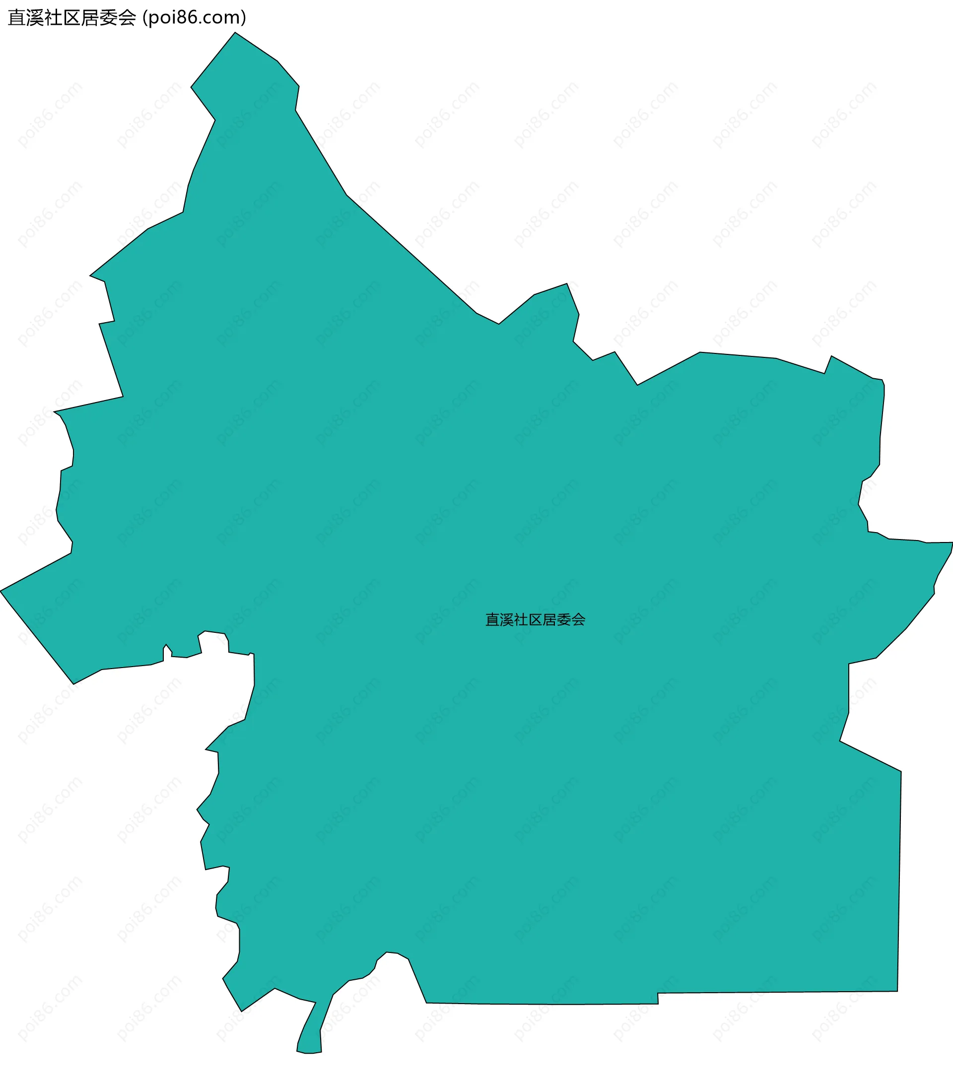直溪社区居委会边界地图