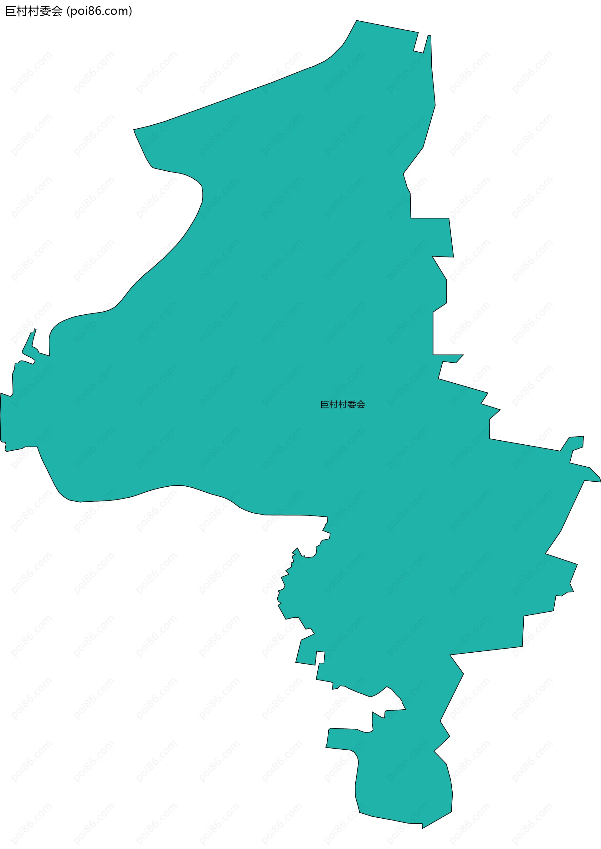巨村村委会边界地图