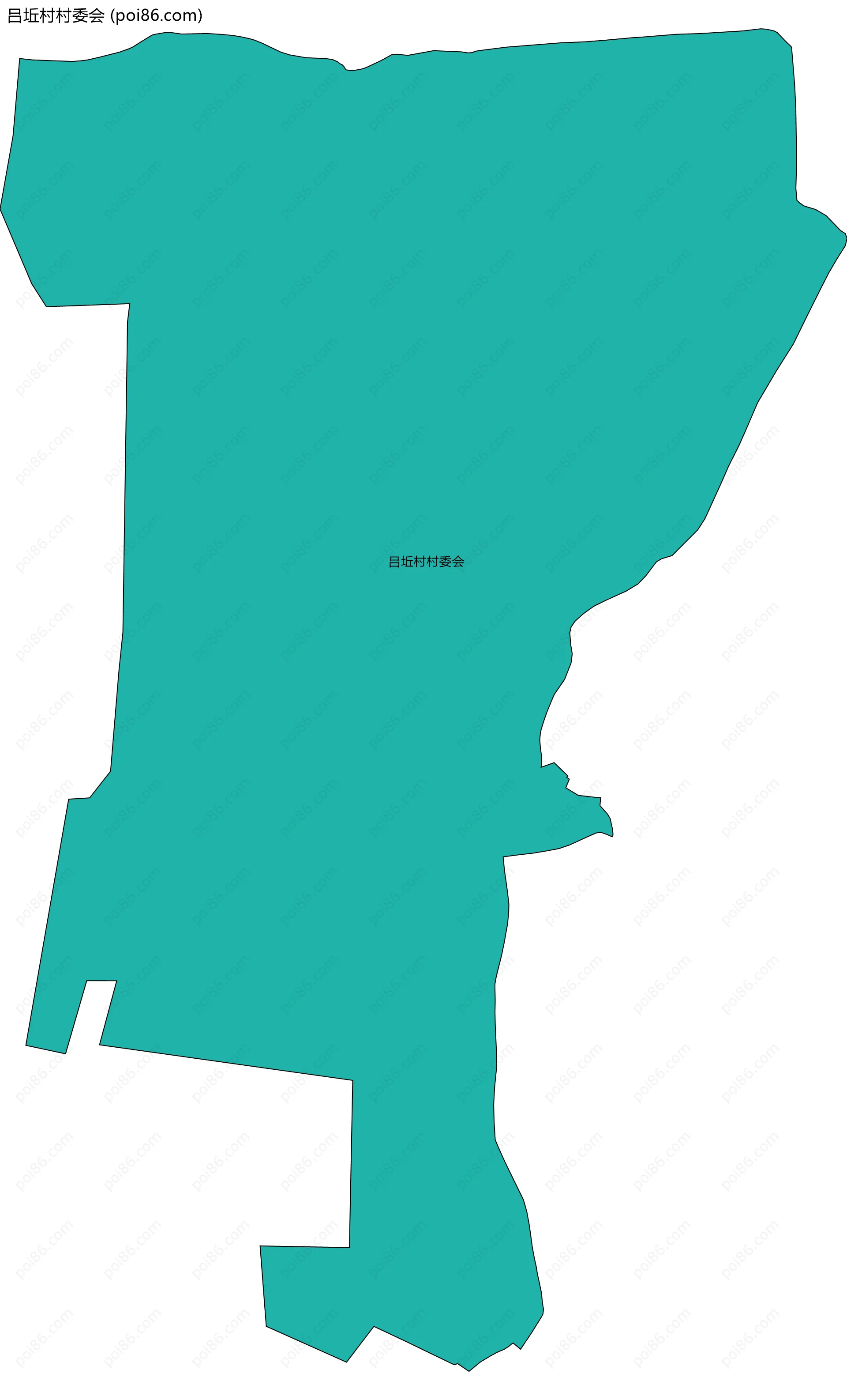 吕坵村村委会边界地图